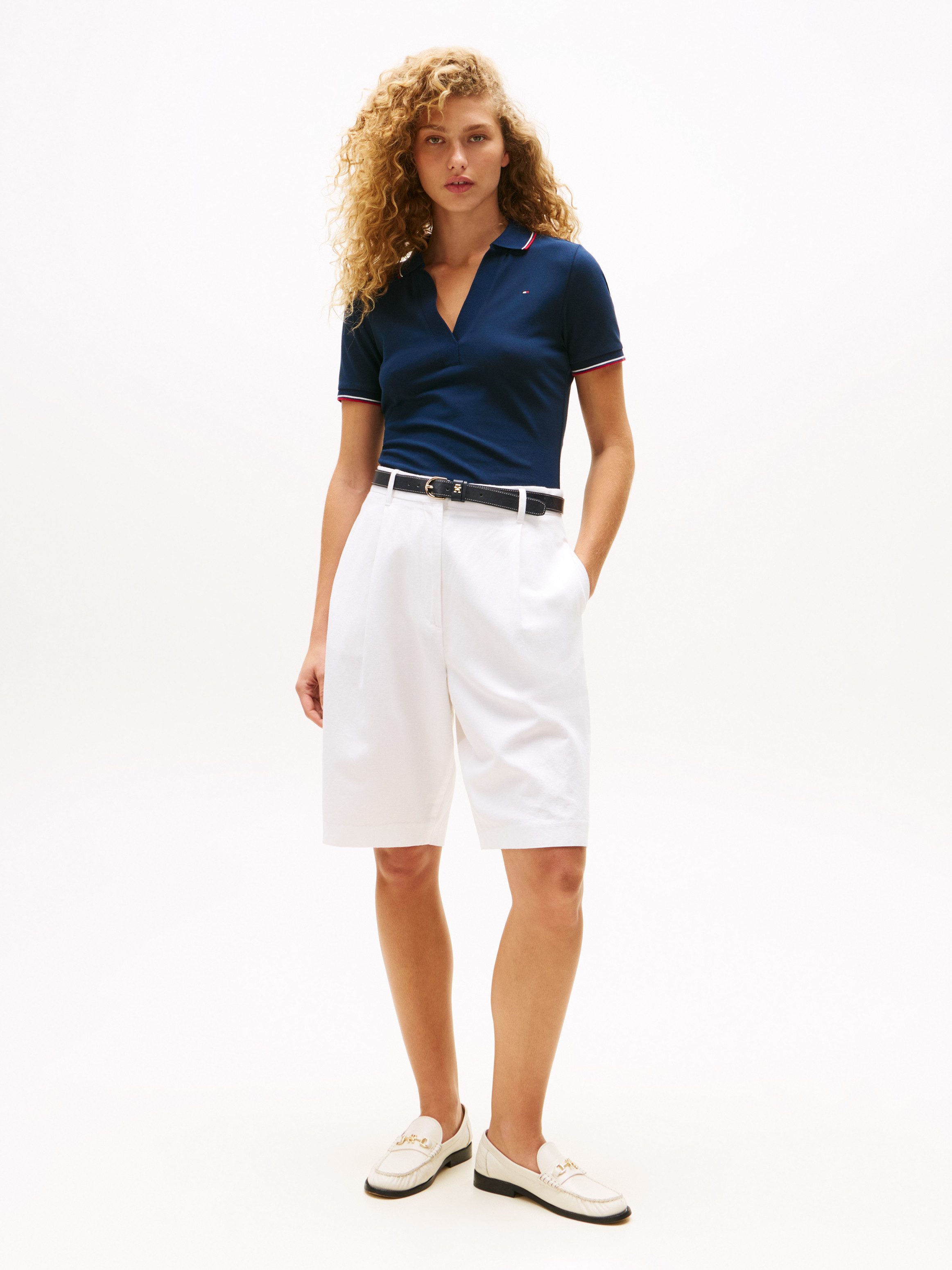 Tommy Hilfiger Poloshirt 1985 TIPPING SLIM OPEN SS POLO