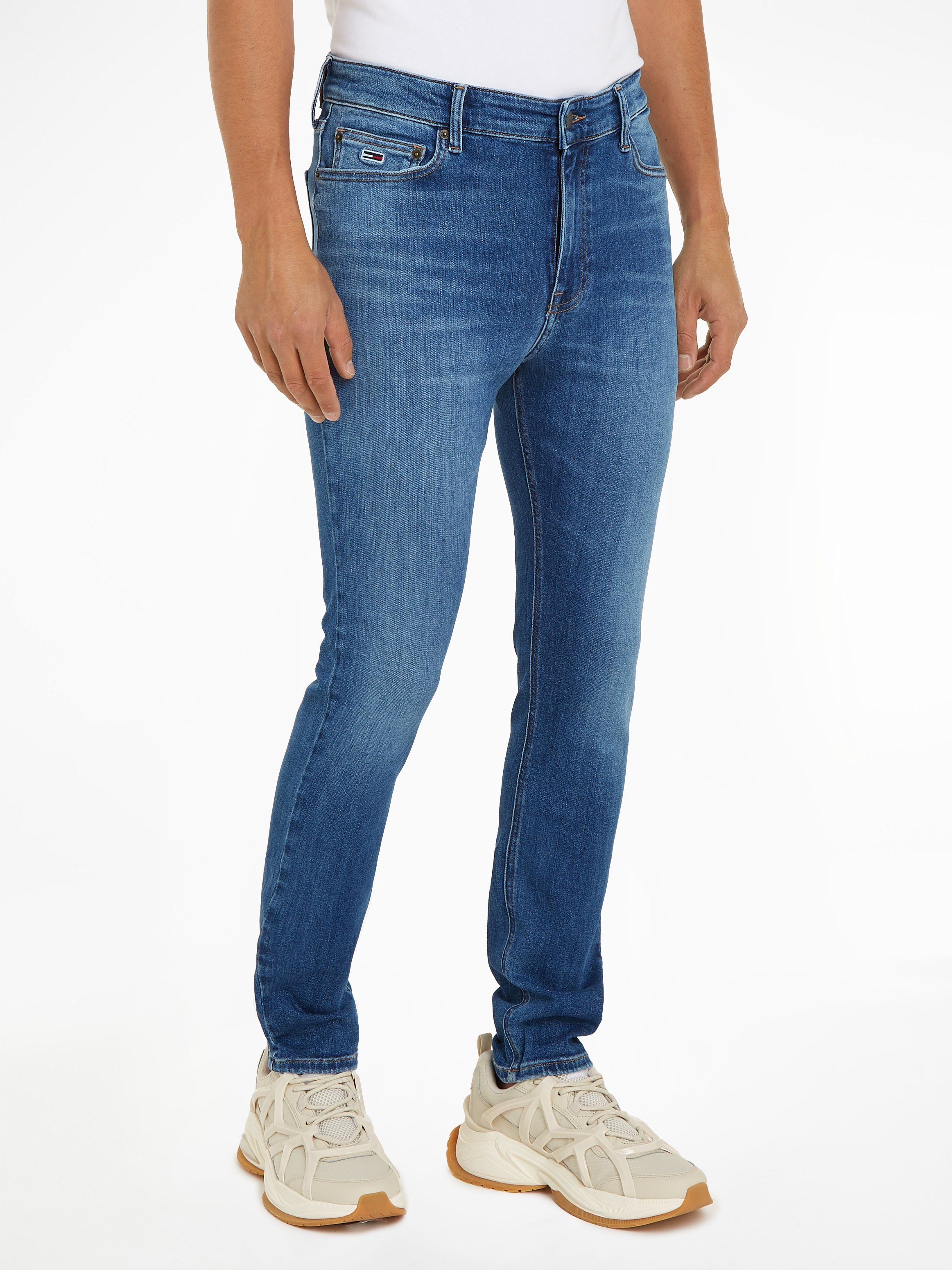 TOMMY JEANS Skinny fit jeans Simon Skinny Jeans Slim heren skinny jeans maat 30 blauw