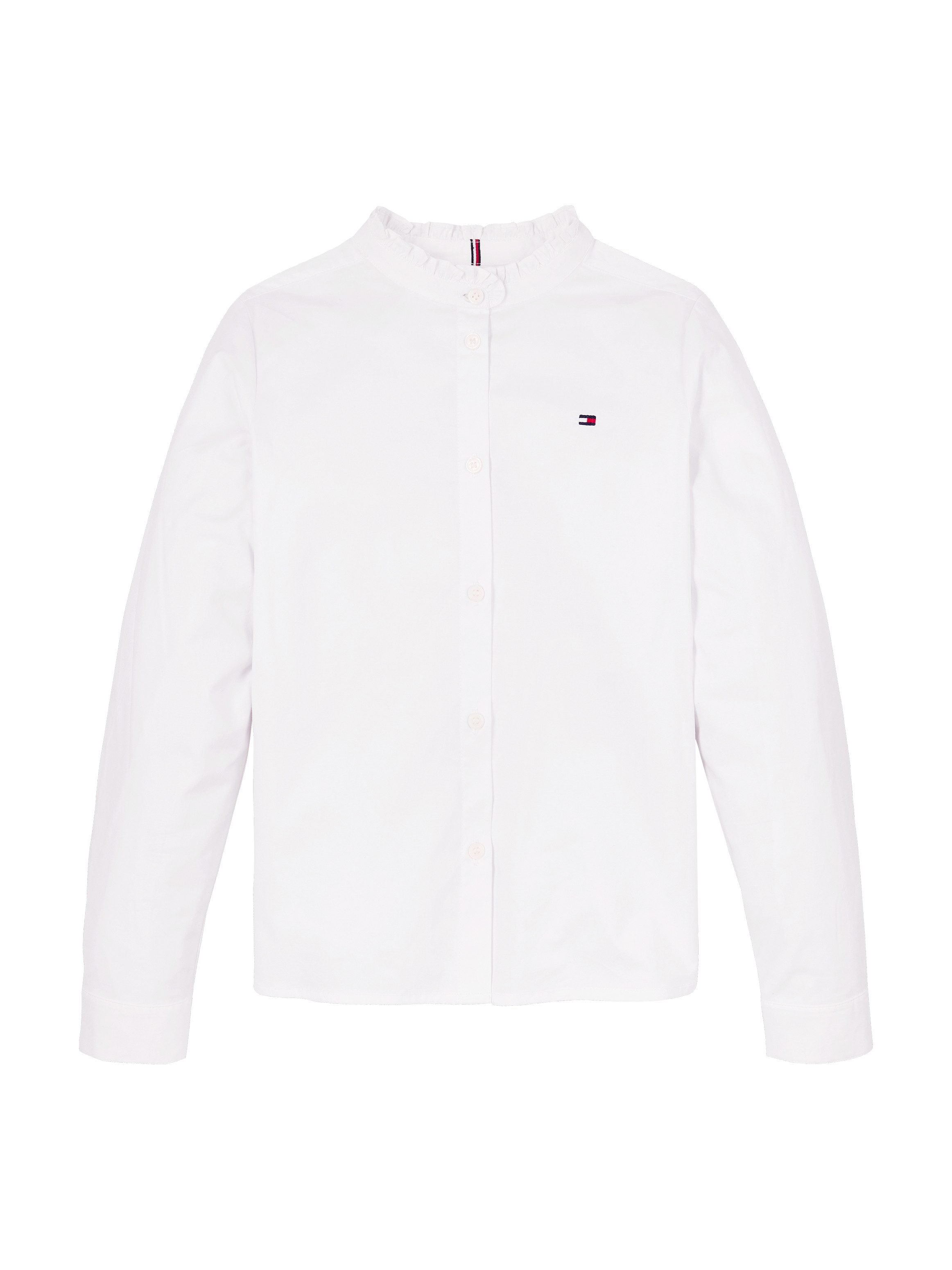 Tommy Hilfiger Blouse met lange mouwen RUFFLE COLLAR BLOUSE LS