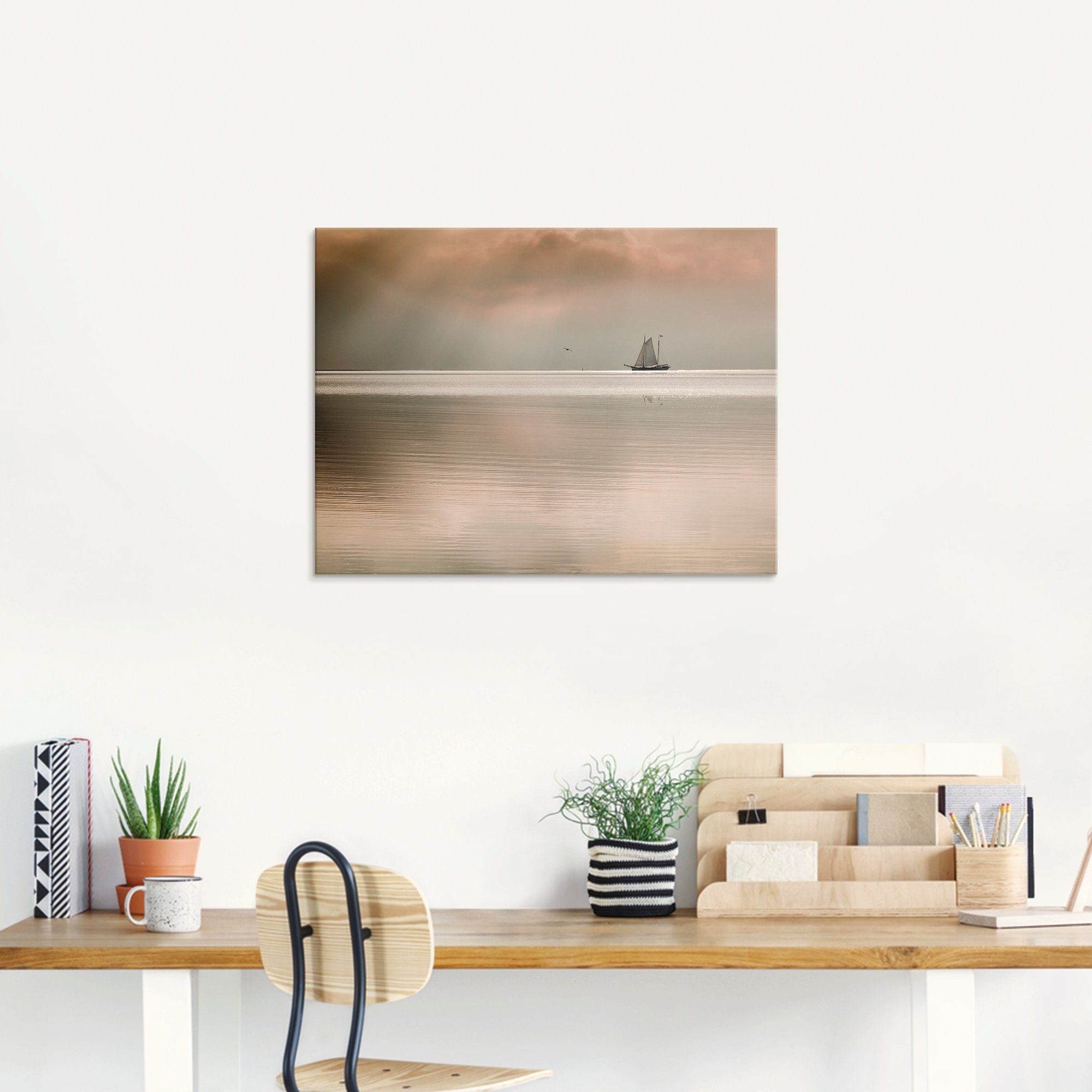 Artland Print op glas Momenten van rust... in verschillende maten