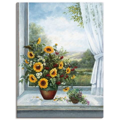 Artland artprint Sonnenblumen am Fenster