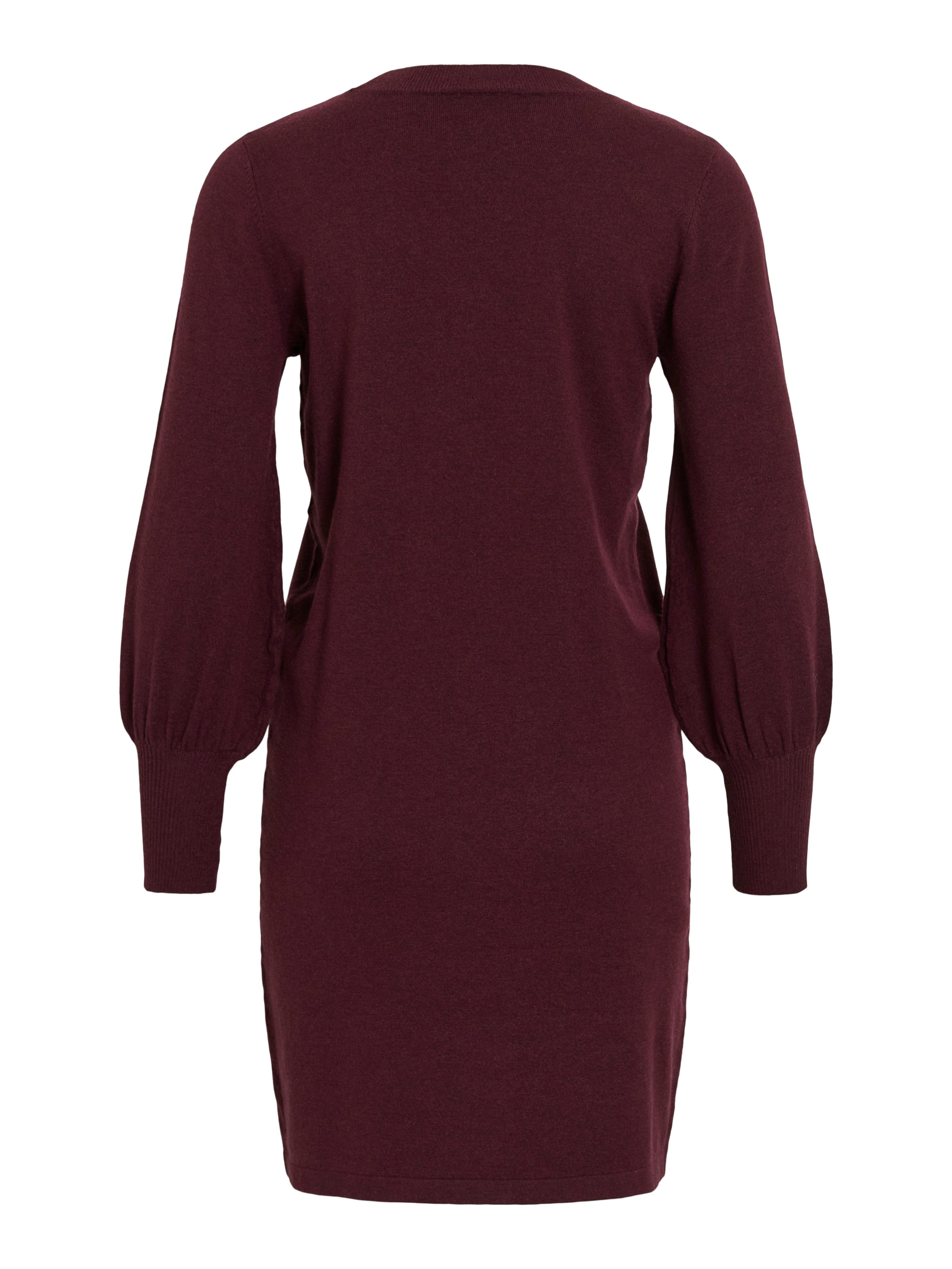 Vila Gebreide jurk VIKERRY O-NECK KNIT DRESS - NOOS