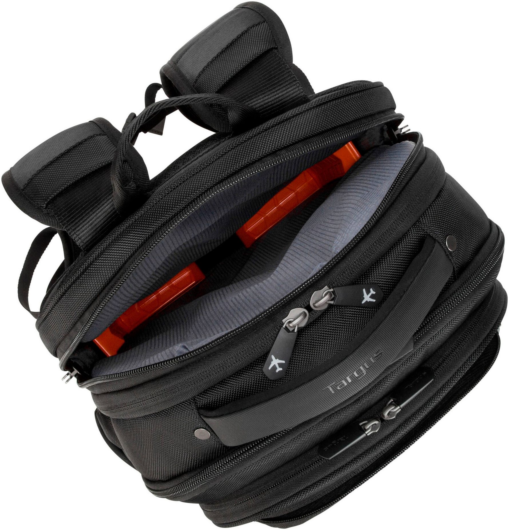 Targus Laptoprugzak Corporate Traveller (15-15.6) Militaire standaard 1680D, SafePort x D3O valbescherming en bescherming opzij