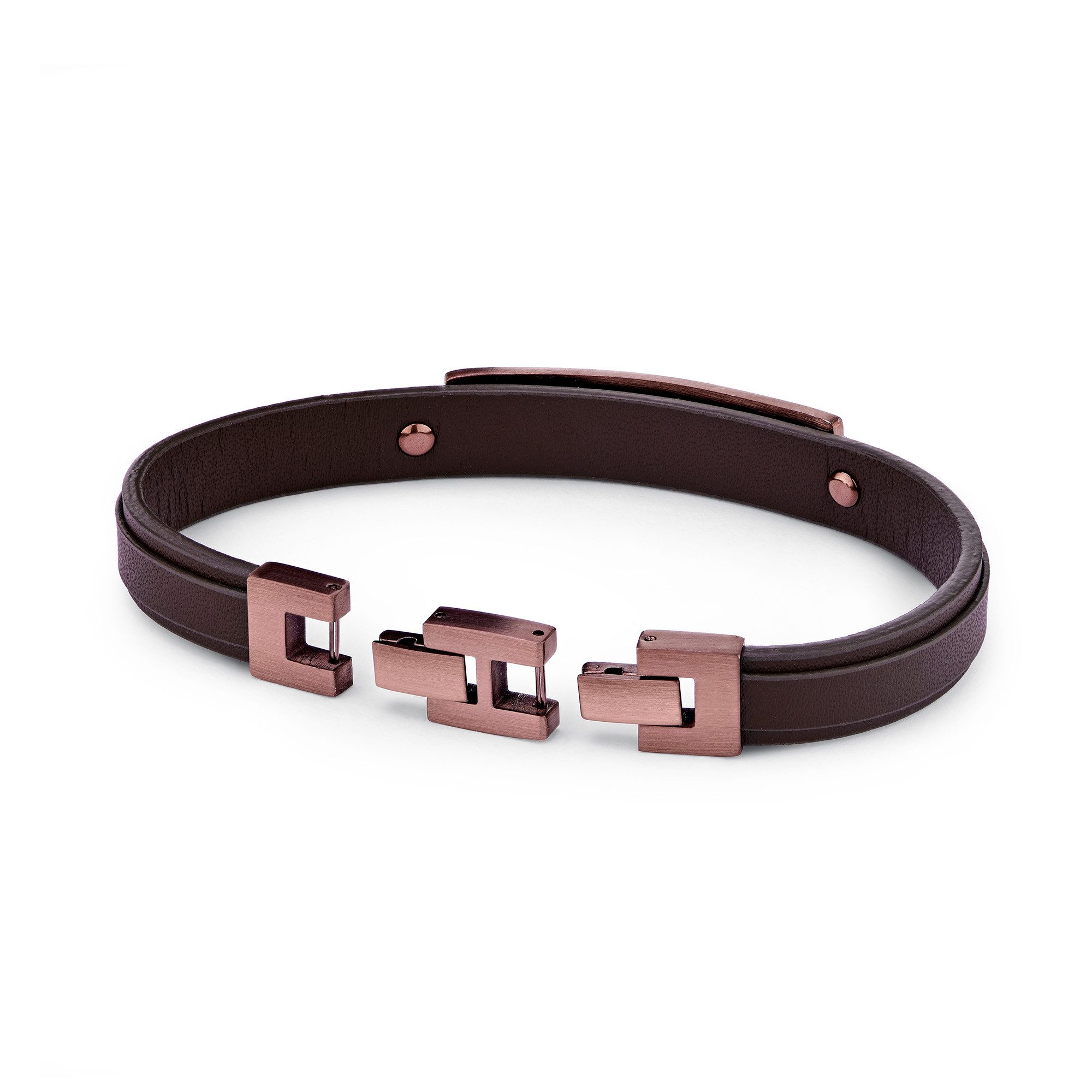 FYNCH-HATTON Leren armband Sieraden cadeau armband Leather meets Metal