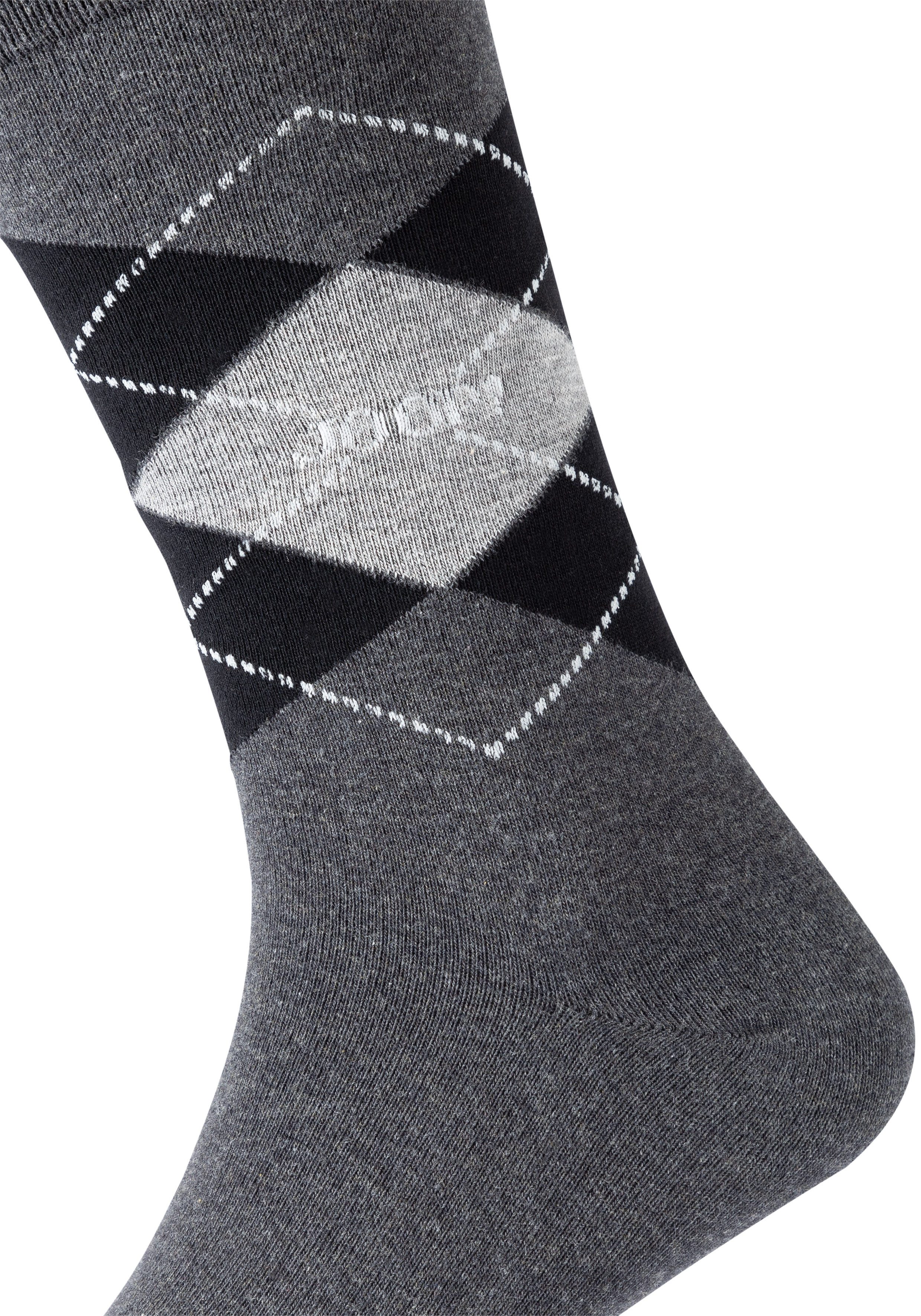 JOOP! Sokken Premium Essentials Premium kwaliteit, versterkte hiel, versterkte tenen, Argyle design (Set van 2)