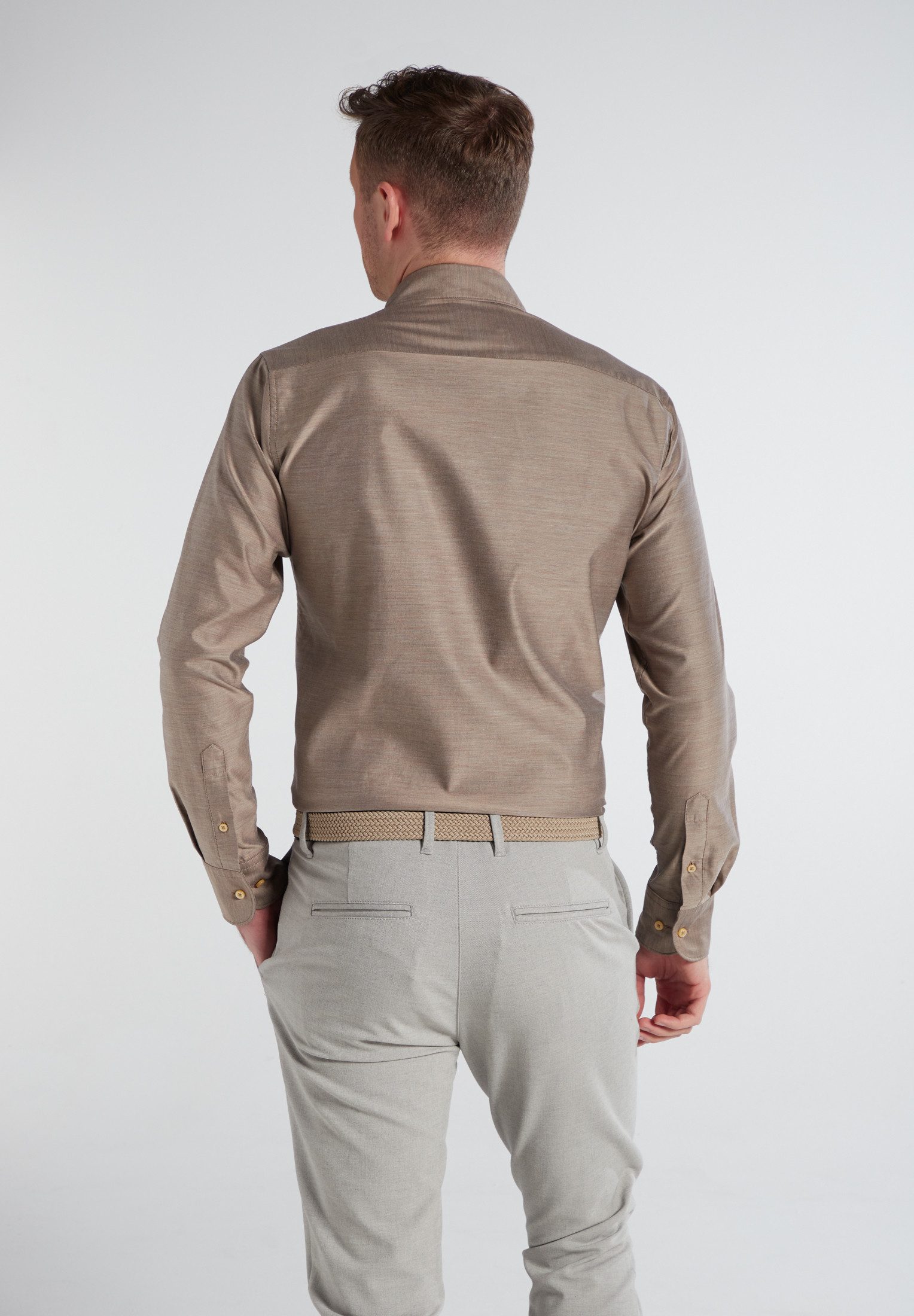 Eterna Overhemd met lange mouwen Slim fit