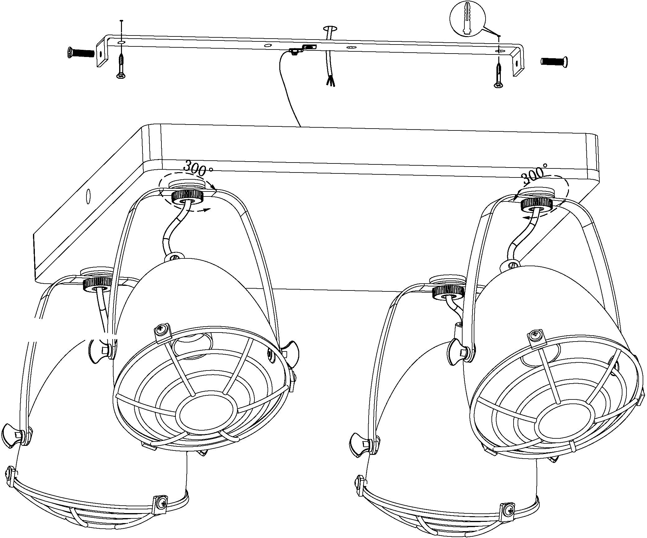 EGLO Plafondspot GATEBECK Plafondlamp
