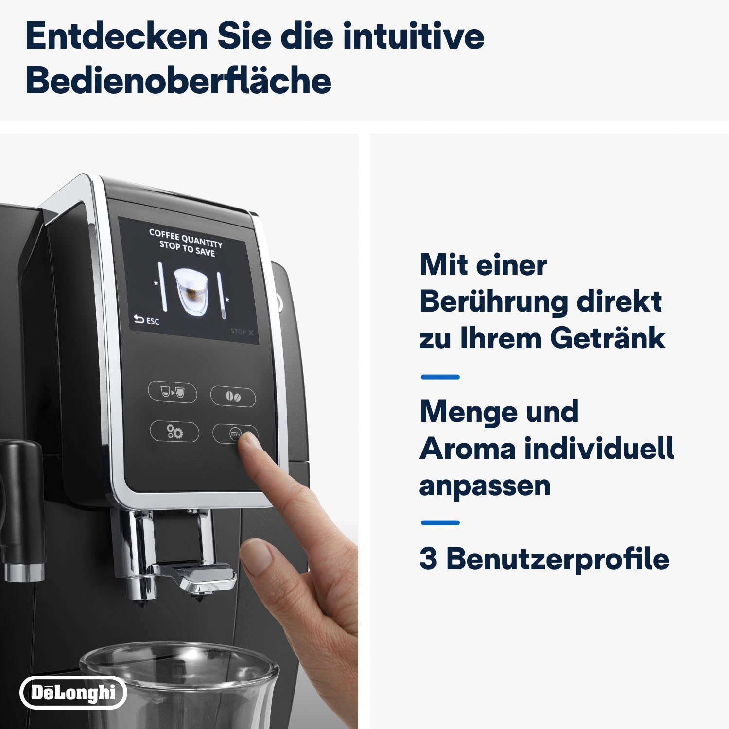 De'Longhi Volautomatisch koffiezetapparaat Dinamica Plus ECAM 370.70.B