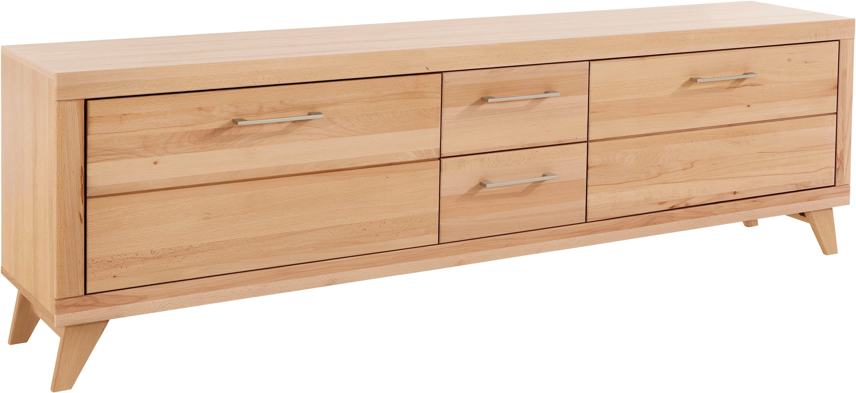VOGL Möbelfabrik Tv-meubel 1237 Massief houten front, breedte ca. 211 cm, met soft-close functie