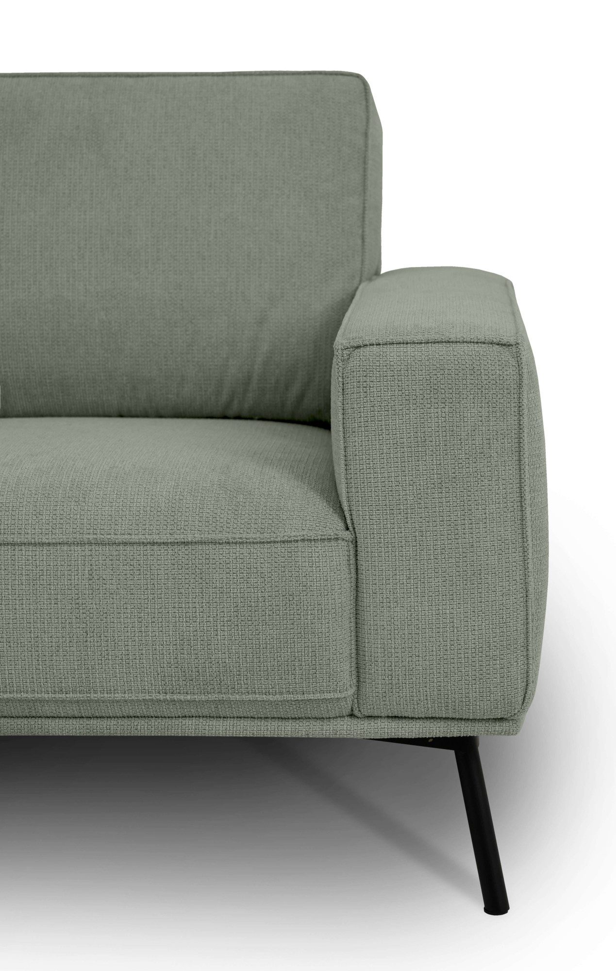 andas Hoekbank Vosby Breedte 260 cm, chenille, met decoratieve kedernaad