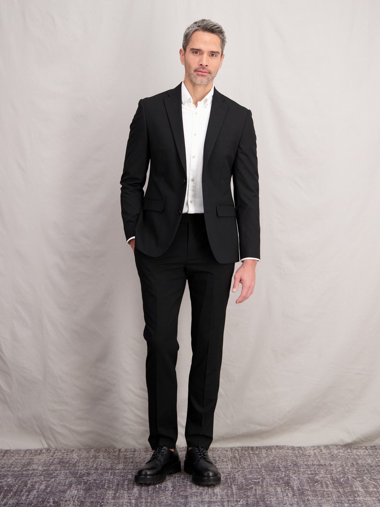 Lerros Goed te combineren broek LERROS heren pantalon met stretchpercentage, recht gesneden (set)