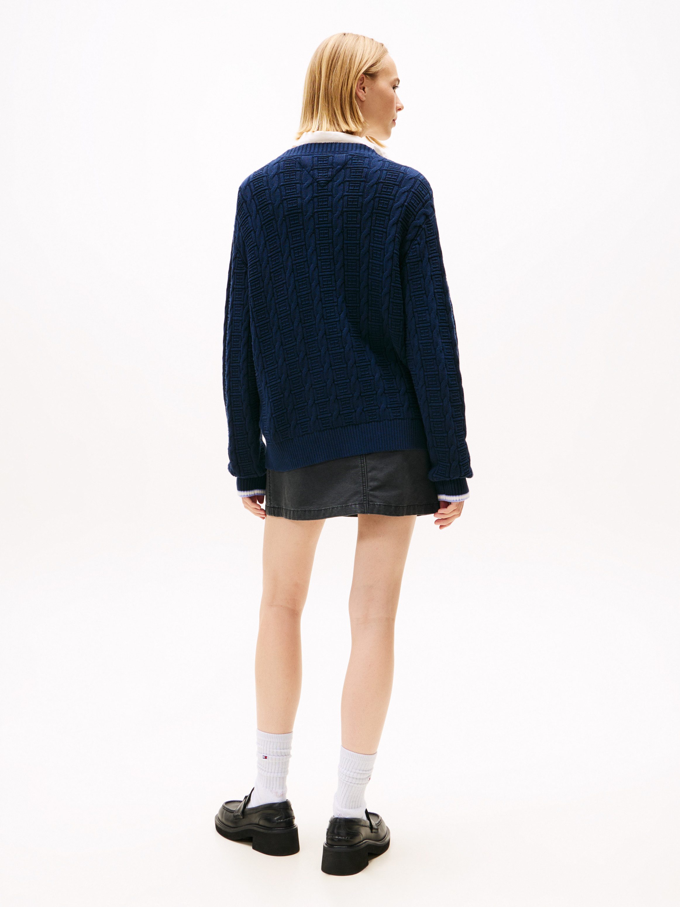 TOMMY JEANS Vest TJW CABLE CARDIGAN