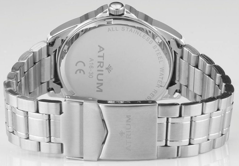 Atrium Kwartshorloge A16-15 Armbandhorloge, herenhorloge, dameshorloge, roestvrij staal armband, tot 10 bar waterdicht