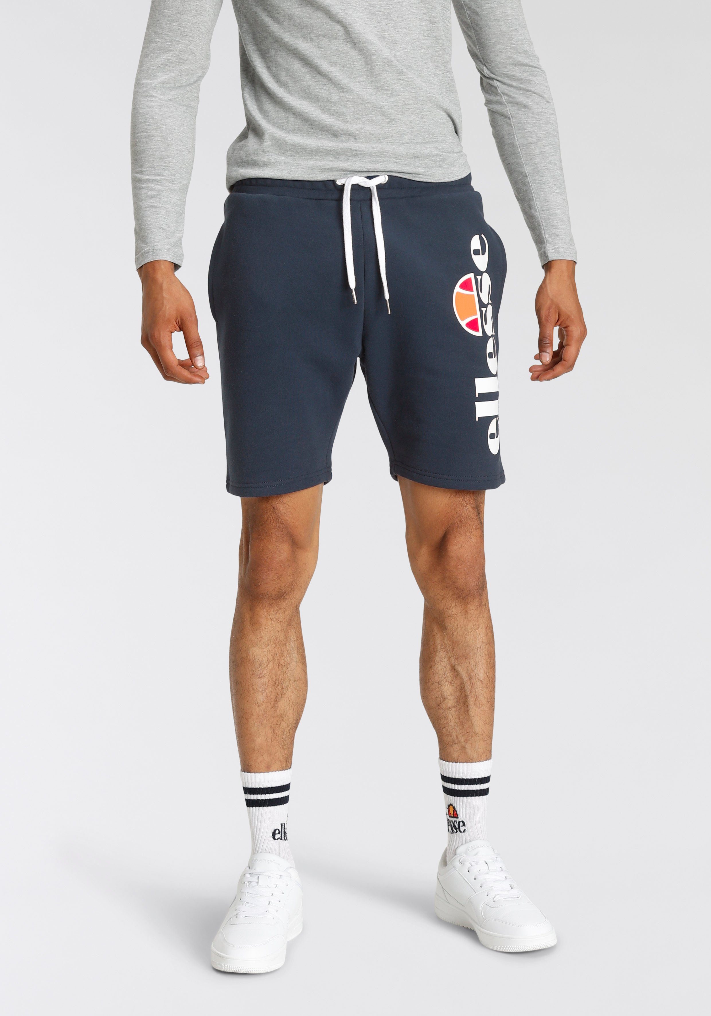 ellesse Sweatshort Bossini Fleece Short heren sportshorts maat S blauw