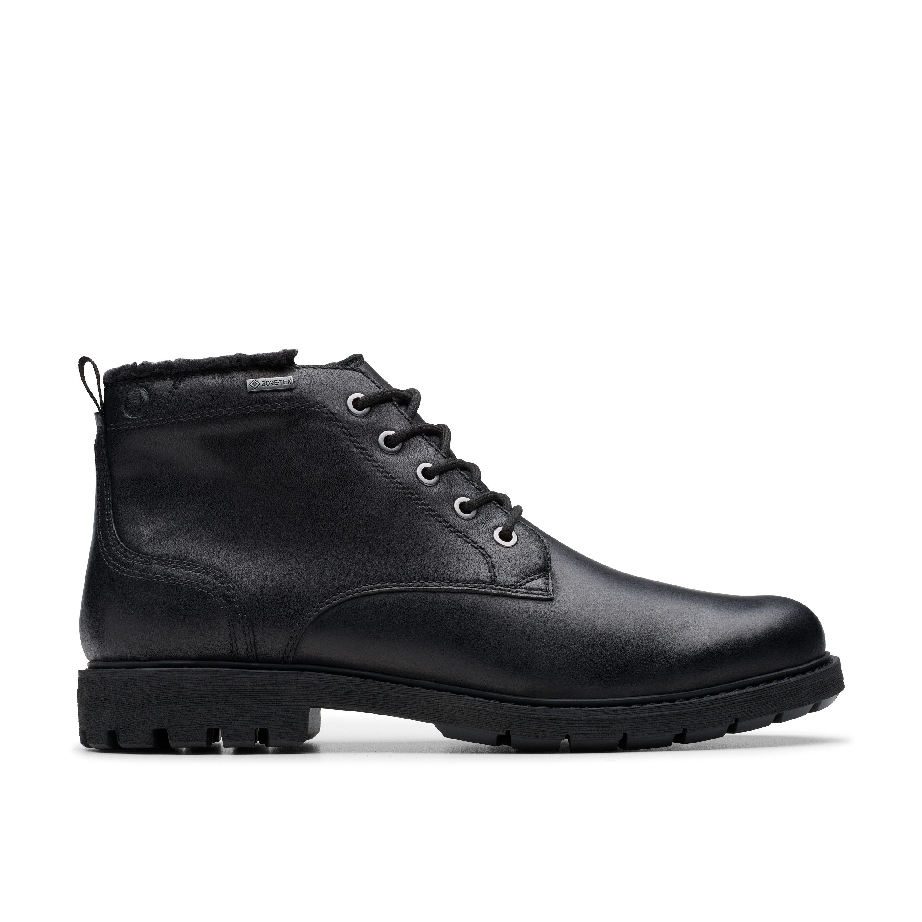 Clarks Veterlaarzen BatcombeMixGTX , zakelijke enkellaars, comfort schoen met waterdichte goretex