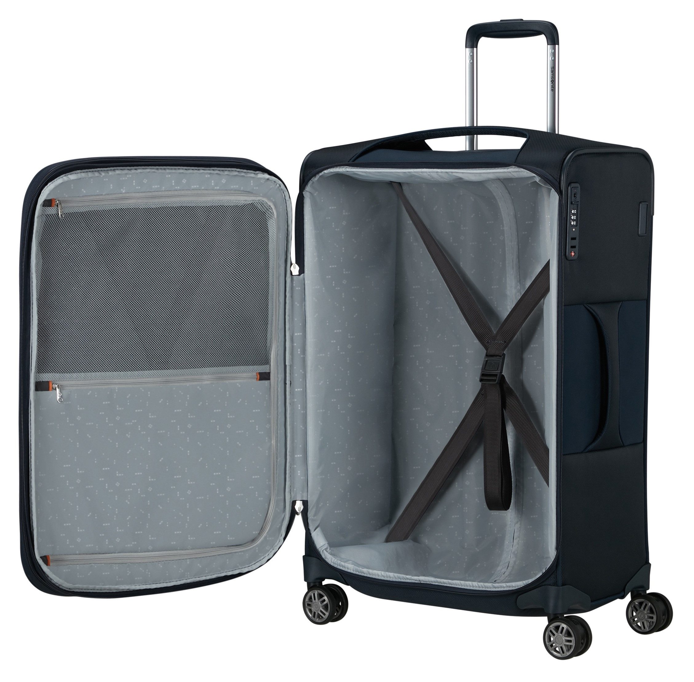 Samsonite Zachte bagage trolley RE-LITE, verschillende maten en kleuren (set, 2 stuks, Met 2 pack cubes)