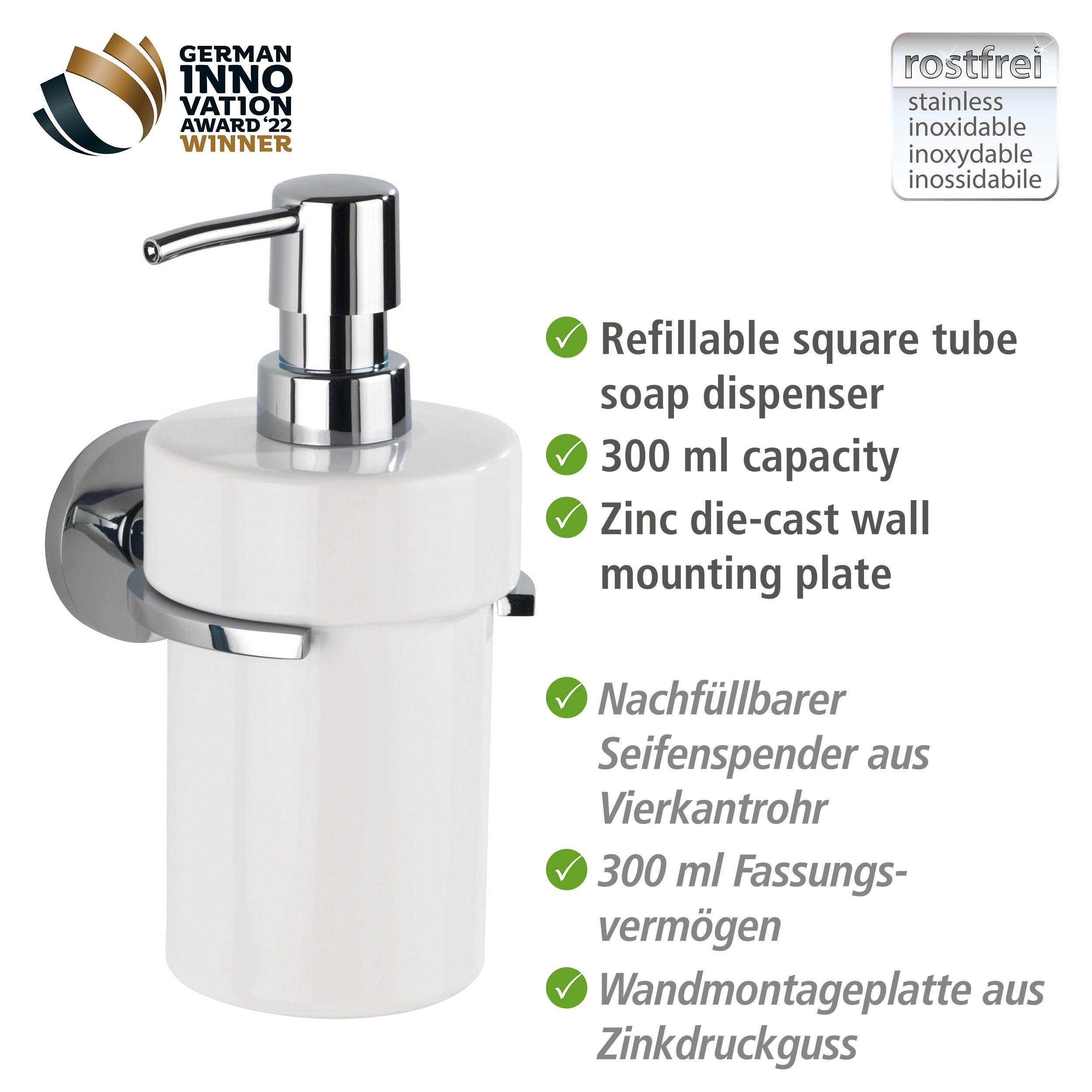 WENKO Zeepdispenser Isera 360 ml (1-delig)