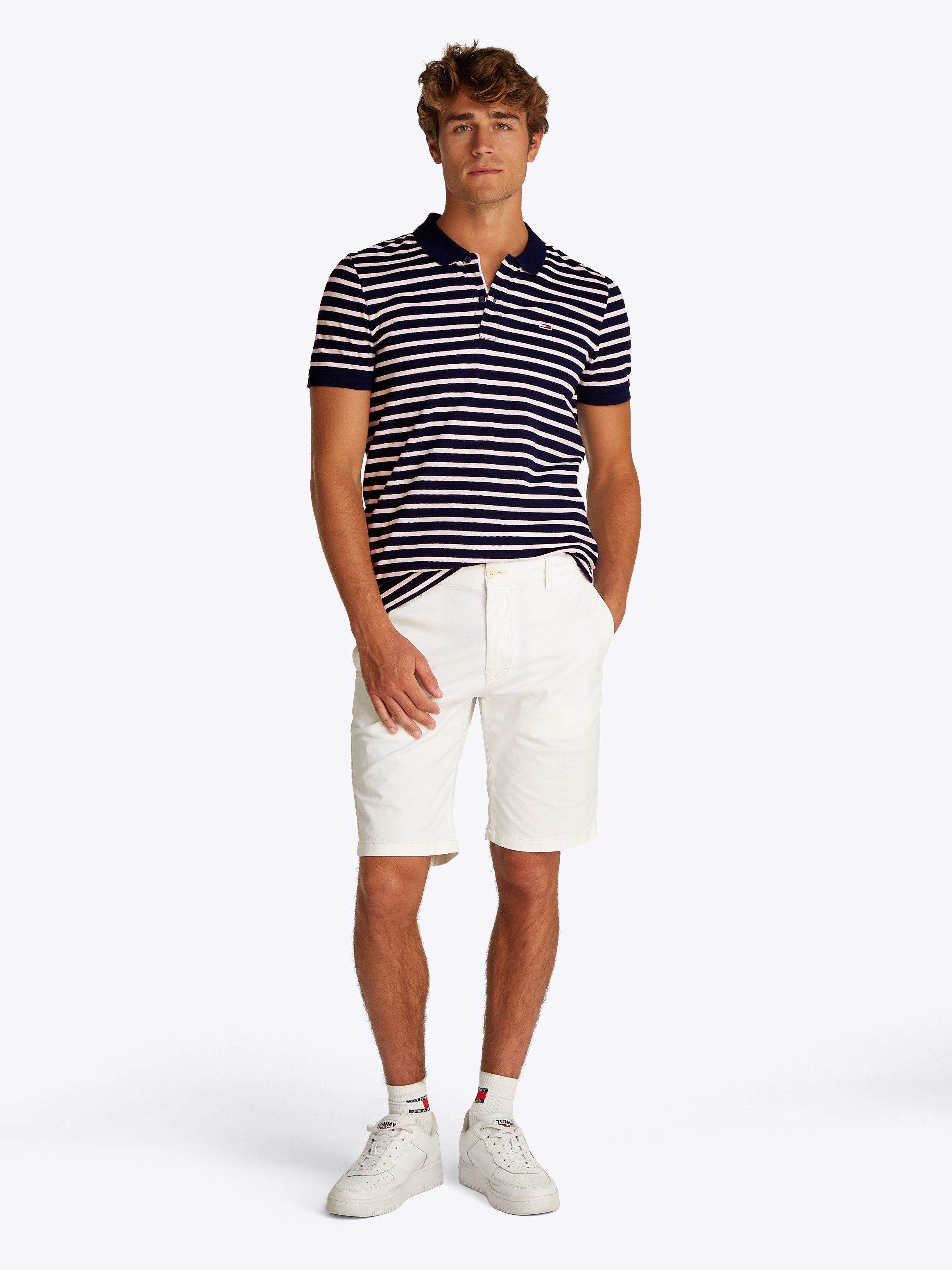TOMMY JEANS Poloshirt TJM SLIM PLACKET POLO EXT