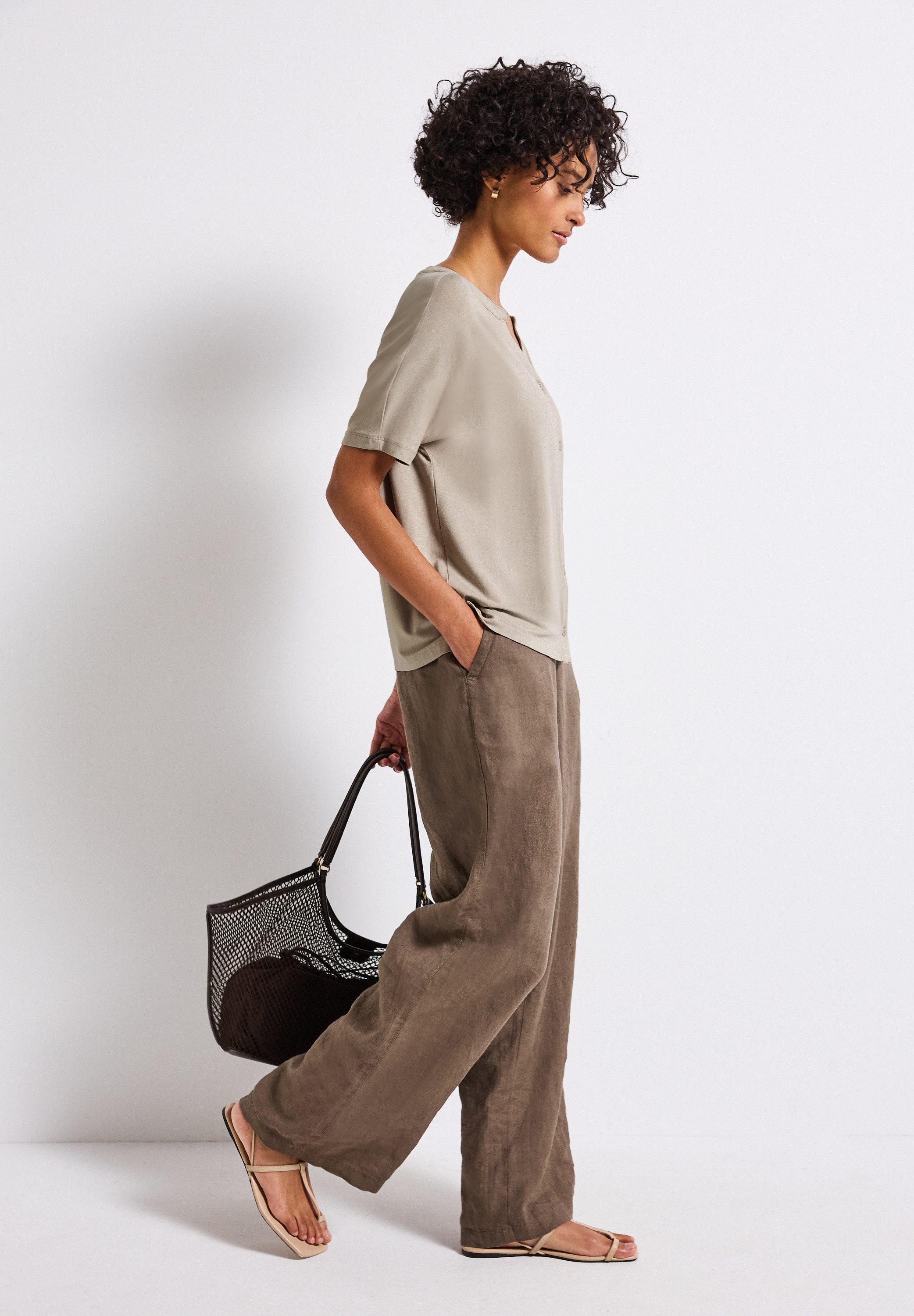 STREET ONE T-shirt in tuniek-look