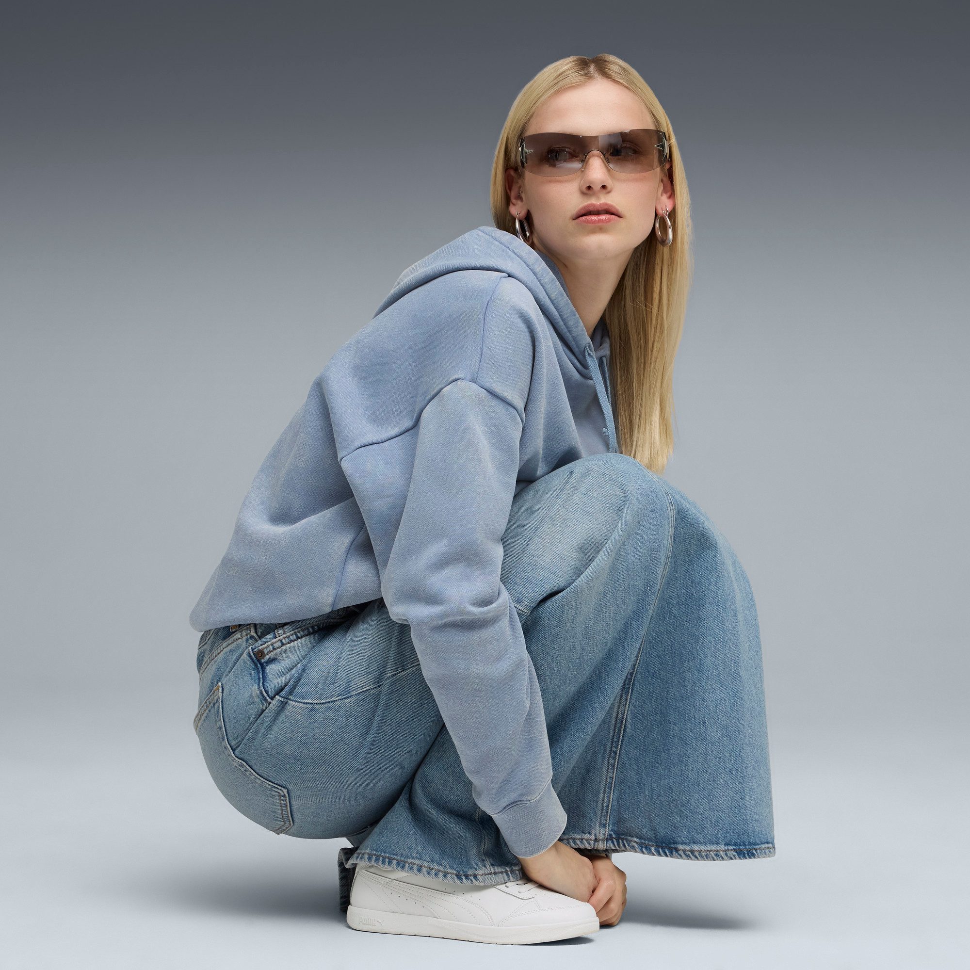PUMA Hoodie ESS ELEVATED RELAXED WASH HOODIE FL