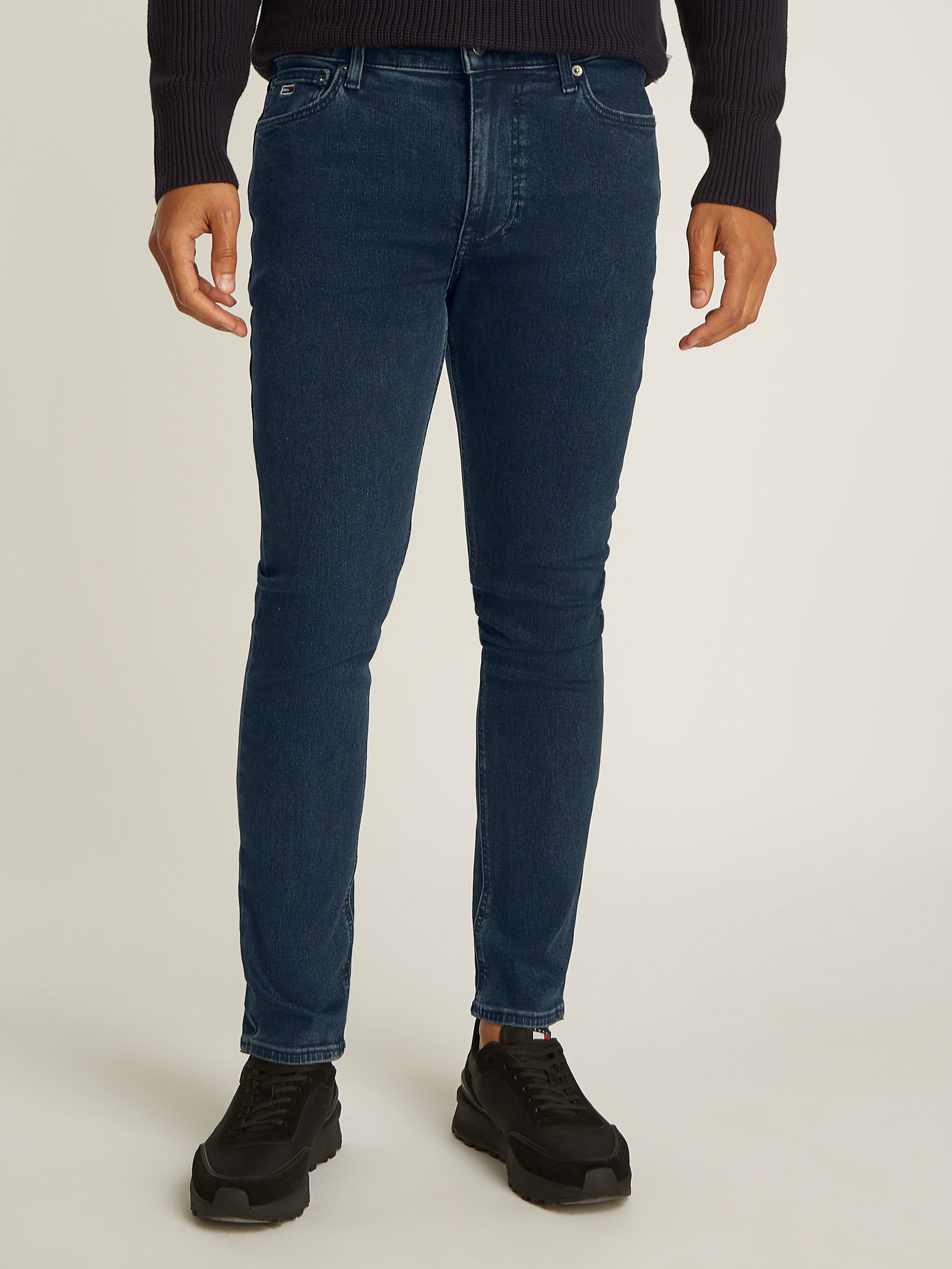 TOMMY JEANS Skinny fit jeans met logoborduursels