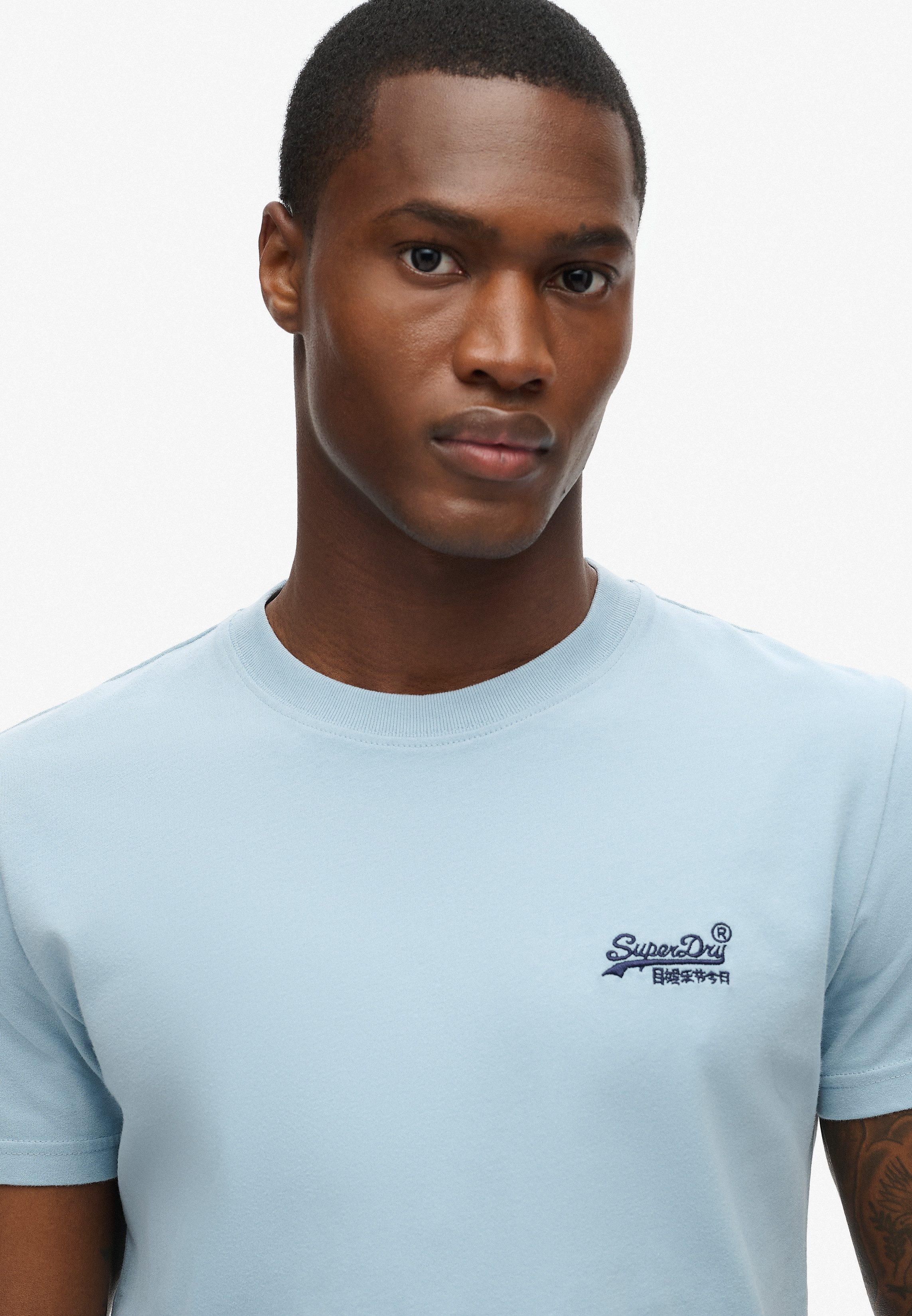 Superdry Shirt met ronde hals ESSENTIAL LOGO EMB TEE