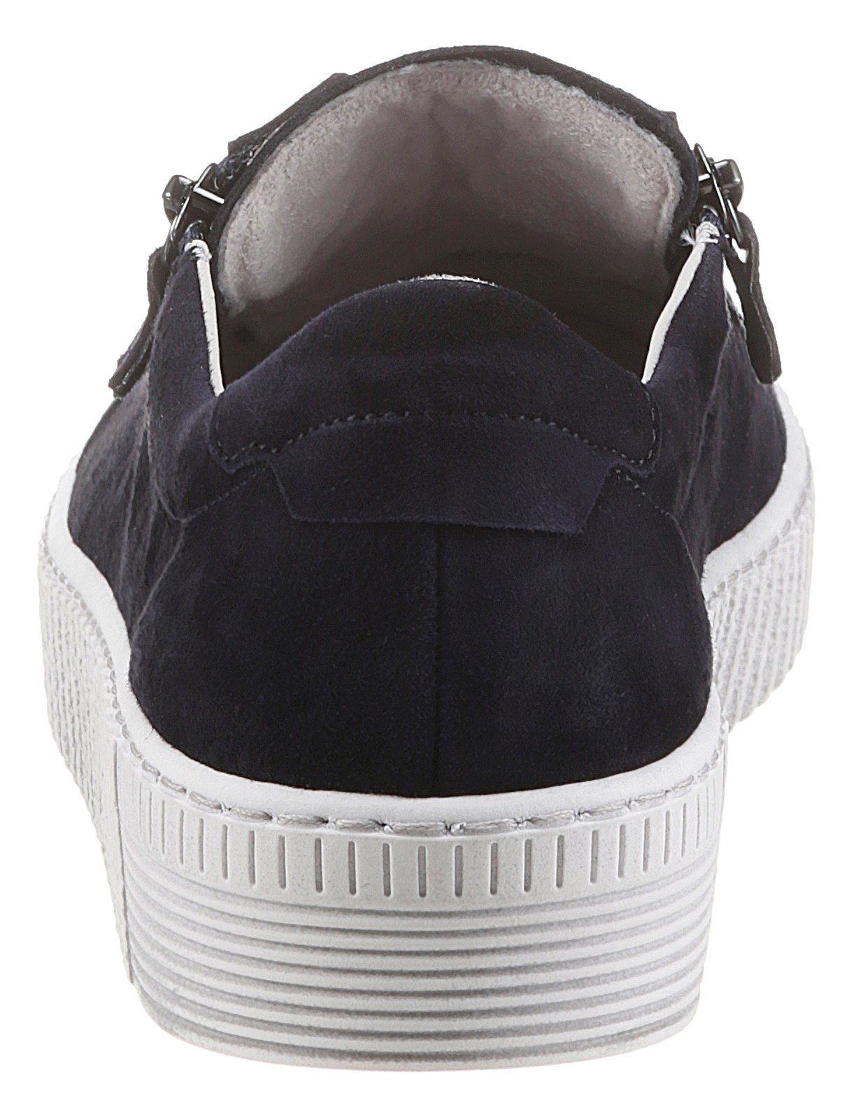 Gabor Plateausneakers met twee ritsen, vrijetijdsschoen, lage schoen, veterschoen