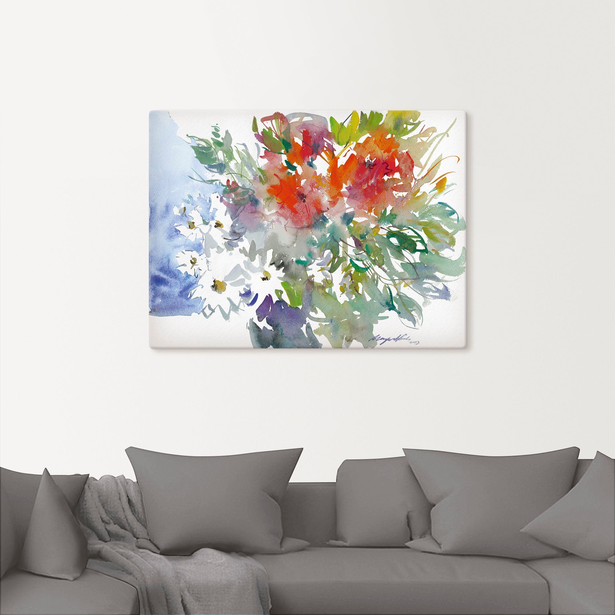 Artland Artprint Bos bloemen II als artprint op linnen, poster, muursticker in verschillende maten