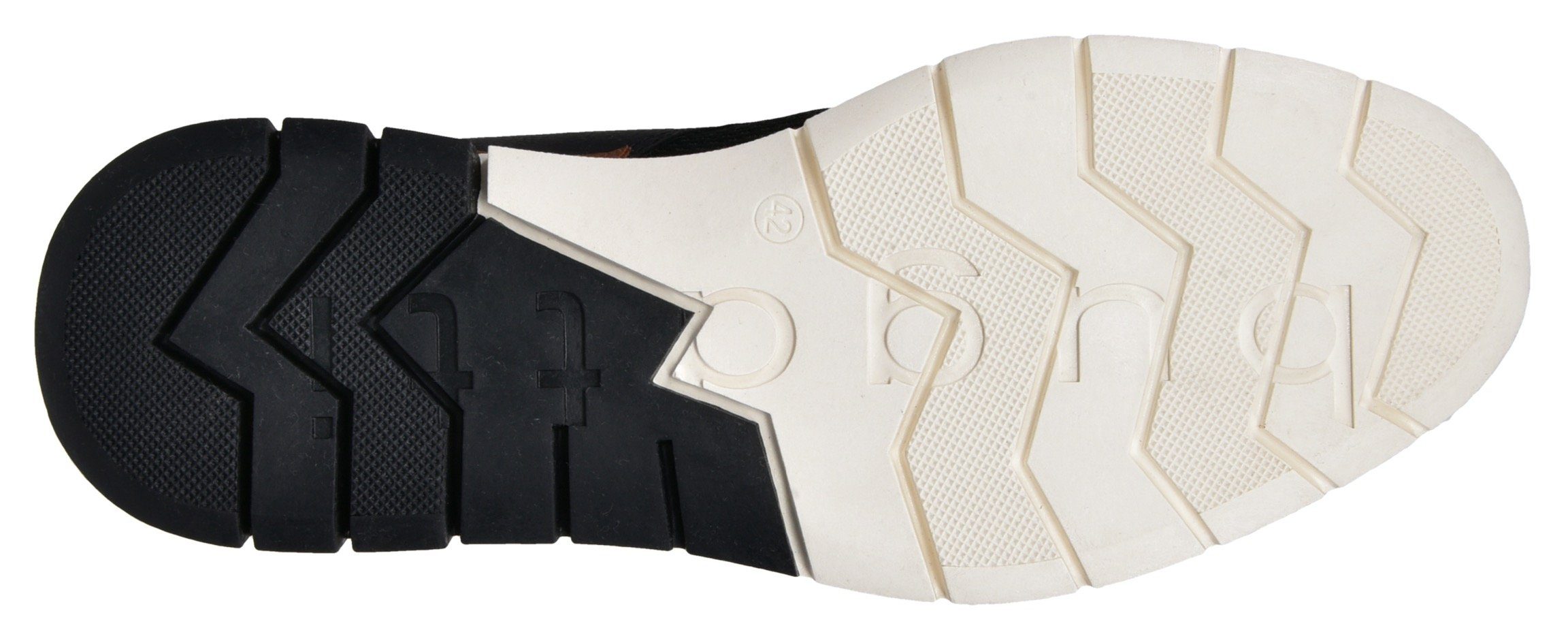 Bugatti Veterschoenen met gaatjespatroon, vrijetijdsschoen, lage schoen, veterschoen