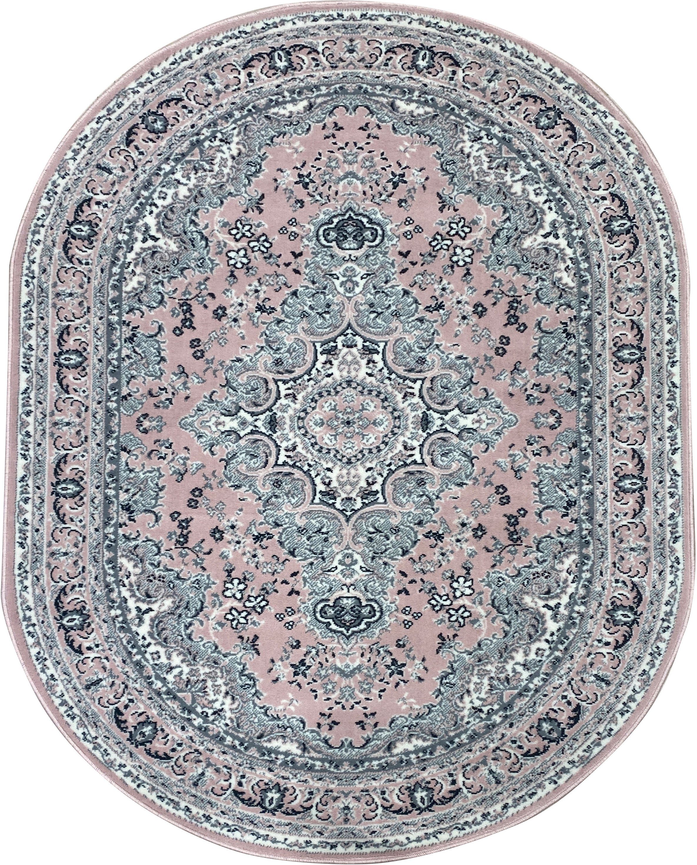 my home Vloerkleed Oriental, Made in Belgium Oriënt-look, met randdessin, korte pool, gemakkelijk in onderhoud, elegant moderne vloerkleden maat
