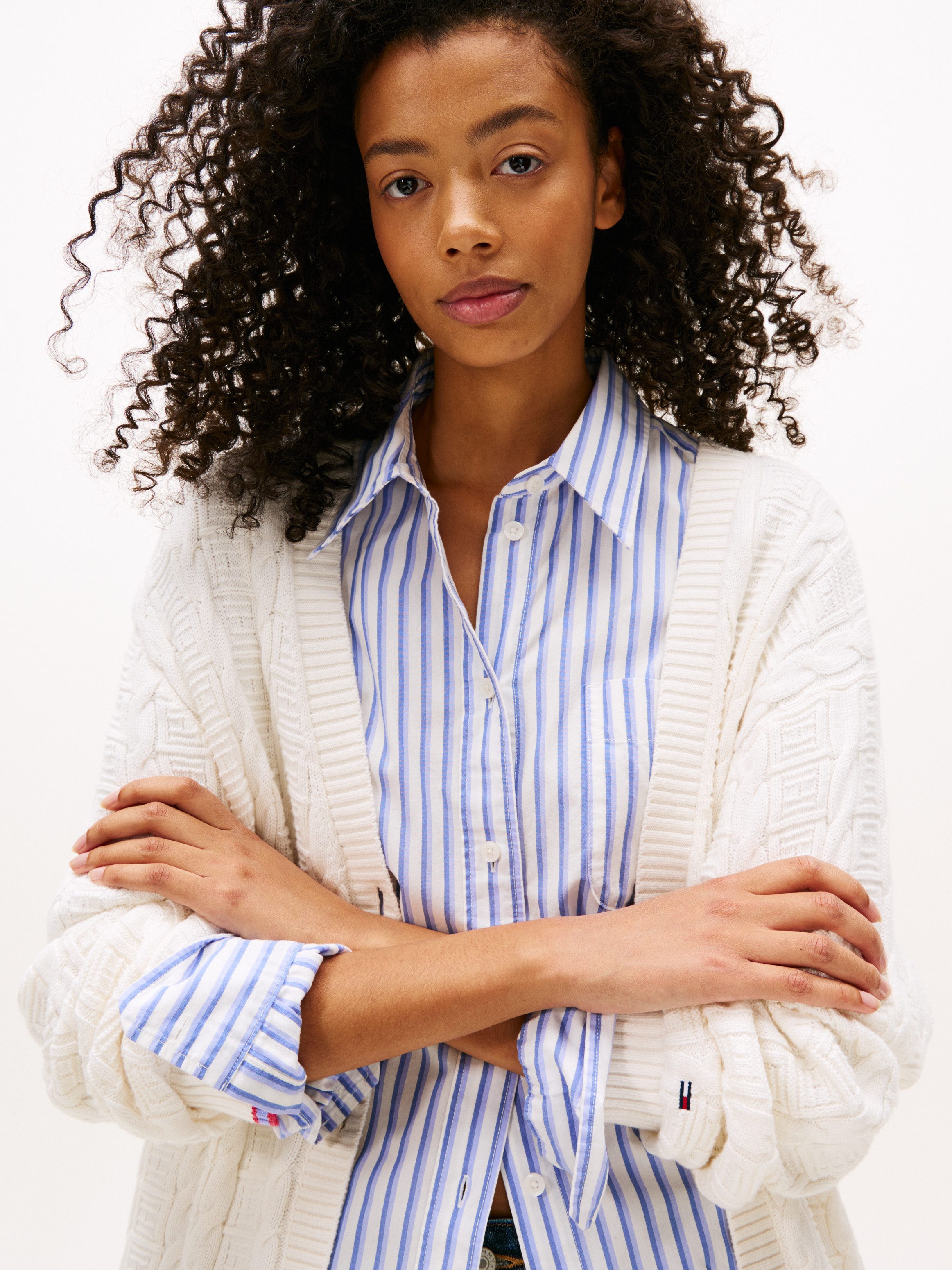 TOMMY JEANS Vest TJW CABLE CARDIGAN