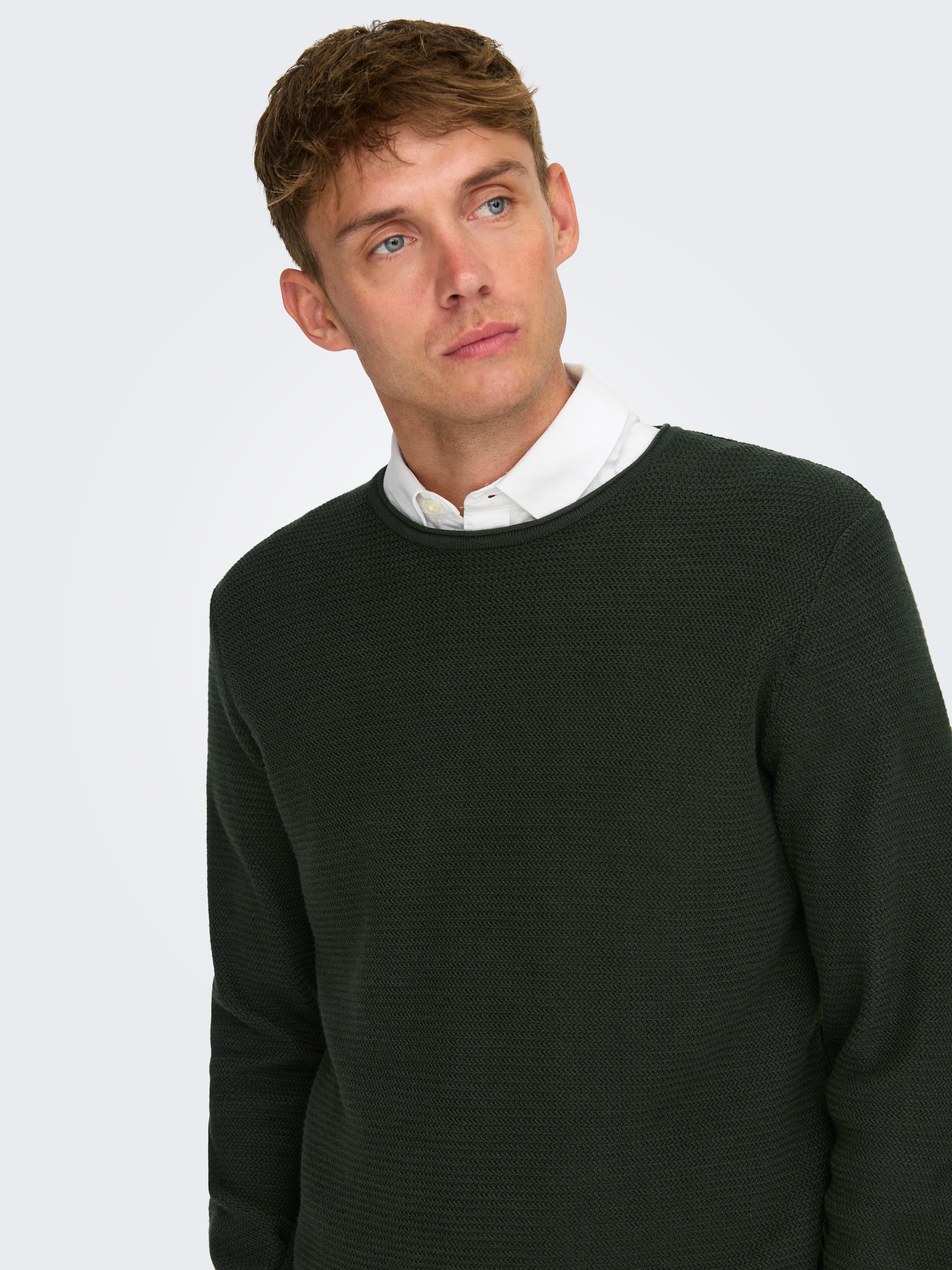 ONLY & SONS Gebreide trui ONSERIC REG 12 STRUC CREW KNIT
