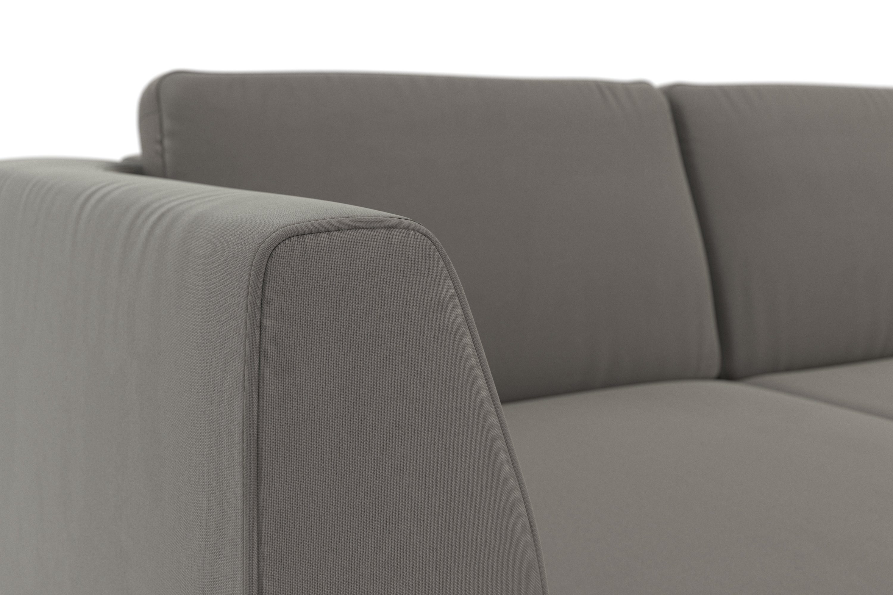 sit&more Hoekbank Olsen L-vorm inclusief zitdiepteverstelling, naar keuze met slaapfunctie, 15 cm hoog
