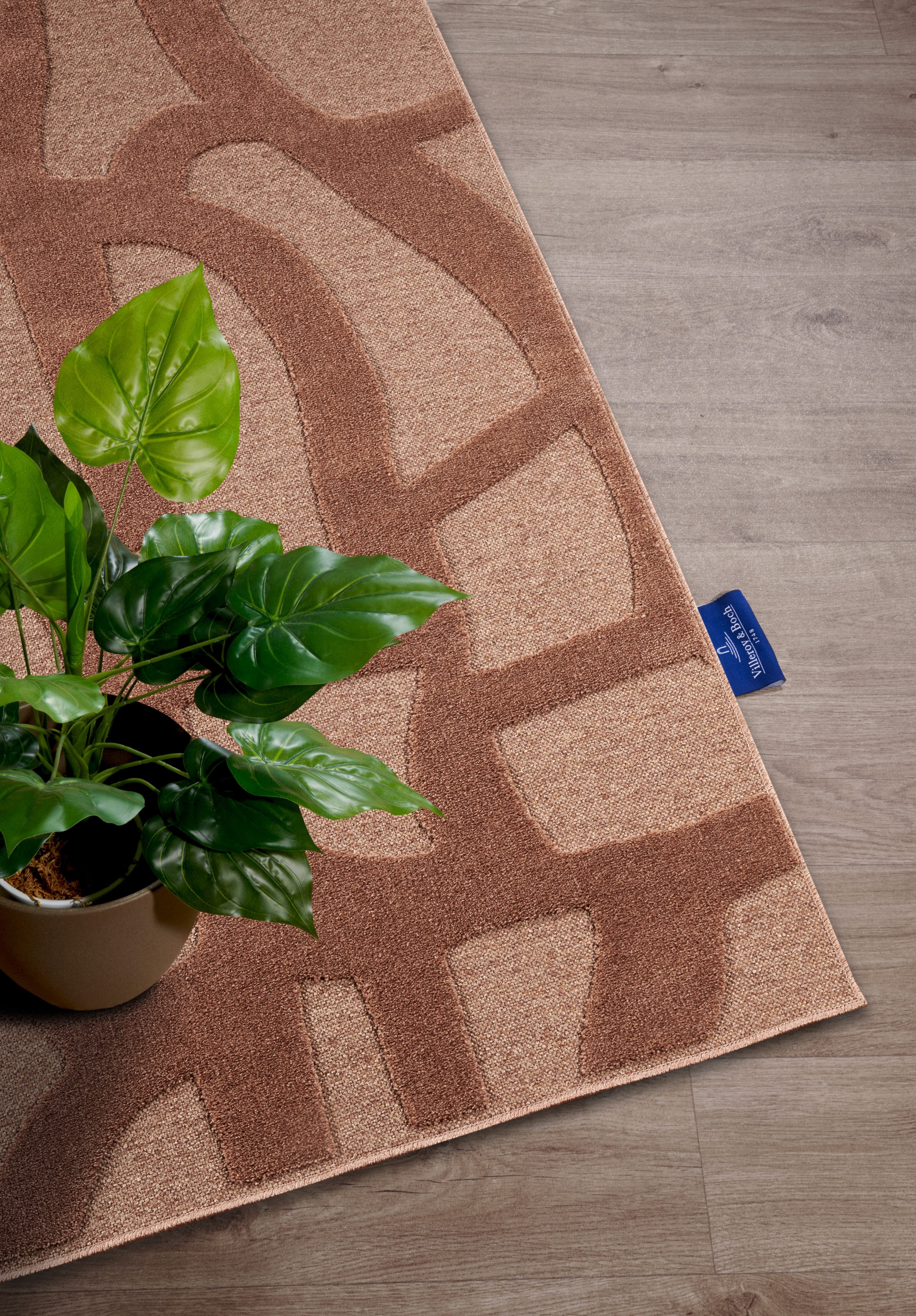 Villeroy & Boch Vloerkleed Therese Duurzaam, woonkamer, slaapkamer, modern, hoog-laag effect, gang
