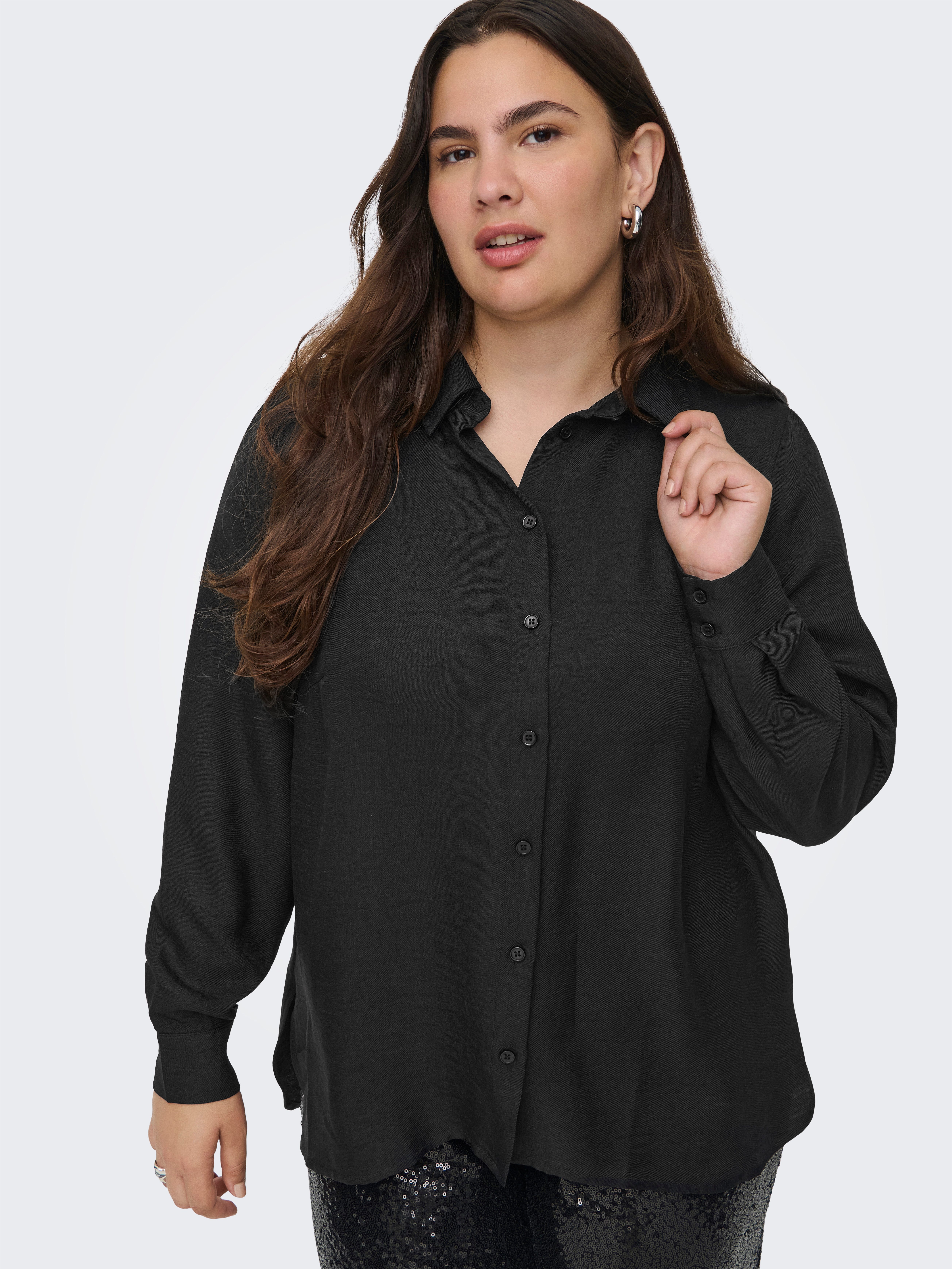 ONLY CARMAKOMA Overhemdblouse CARBAY LS SHIRT WVN BF