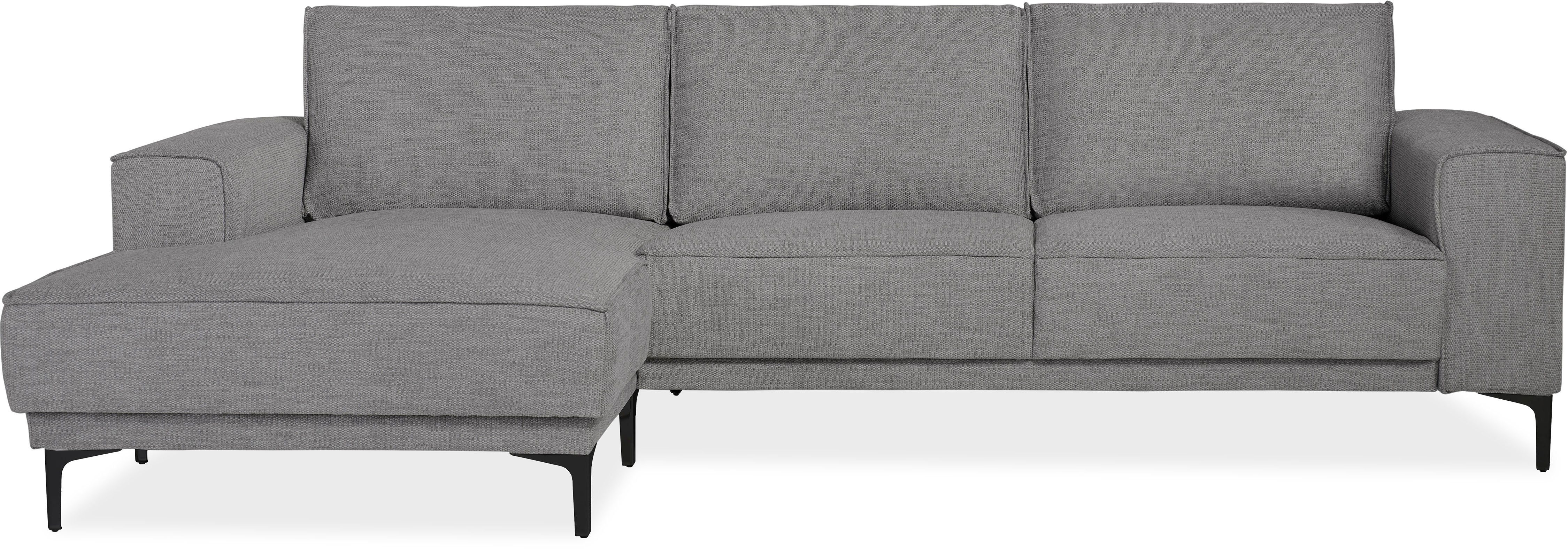 Places of Style Hoekbank Oland, structuur, platweefsel, luxe microvezel, bouclé