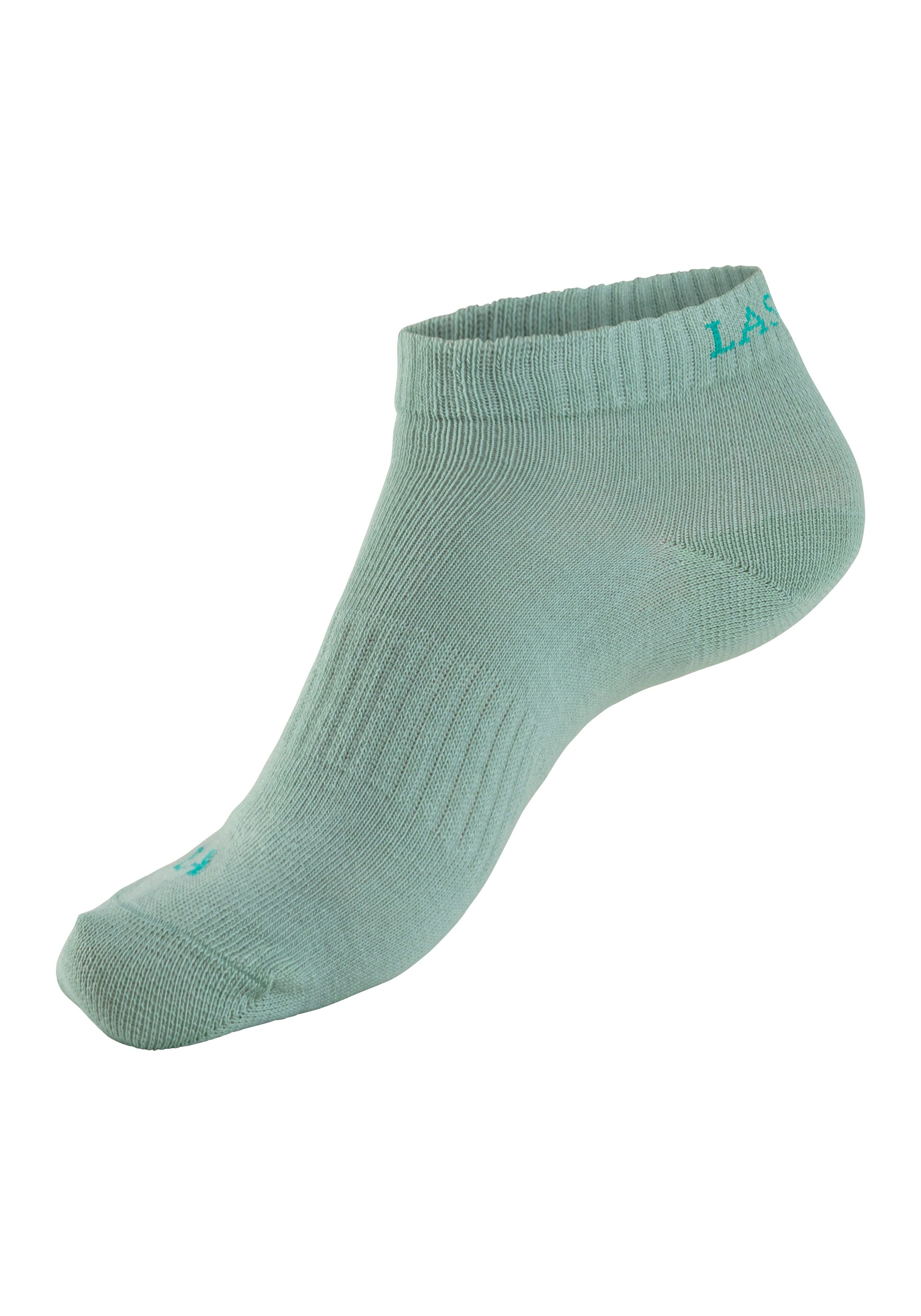 active by Lascana Sneakersokken met ingebreid merklogo (set, 6 paar)