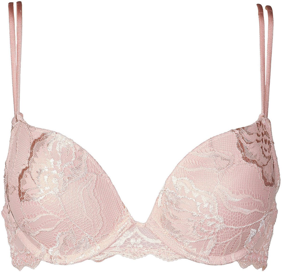 After Eden Push-up-bh ANNA met luxe kantdetails dames push-up bh's maat 85 C roze