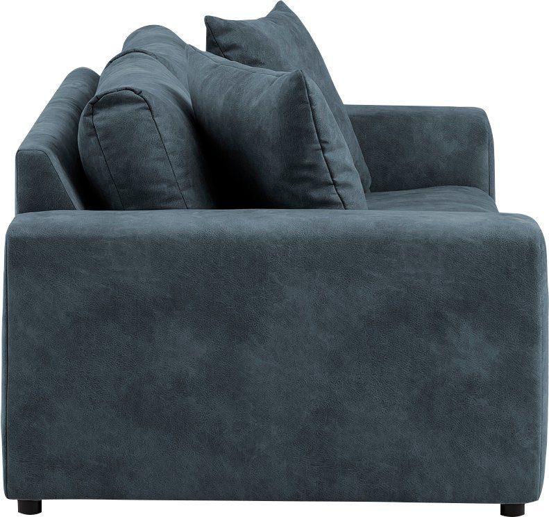 andas 3-zitsbank SLEETLAND XXL in fluweel of vintage lederlook