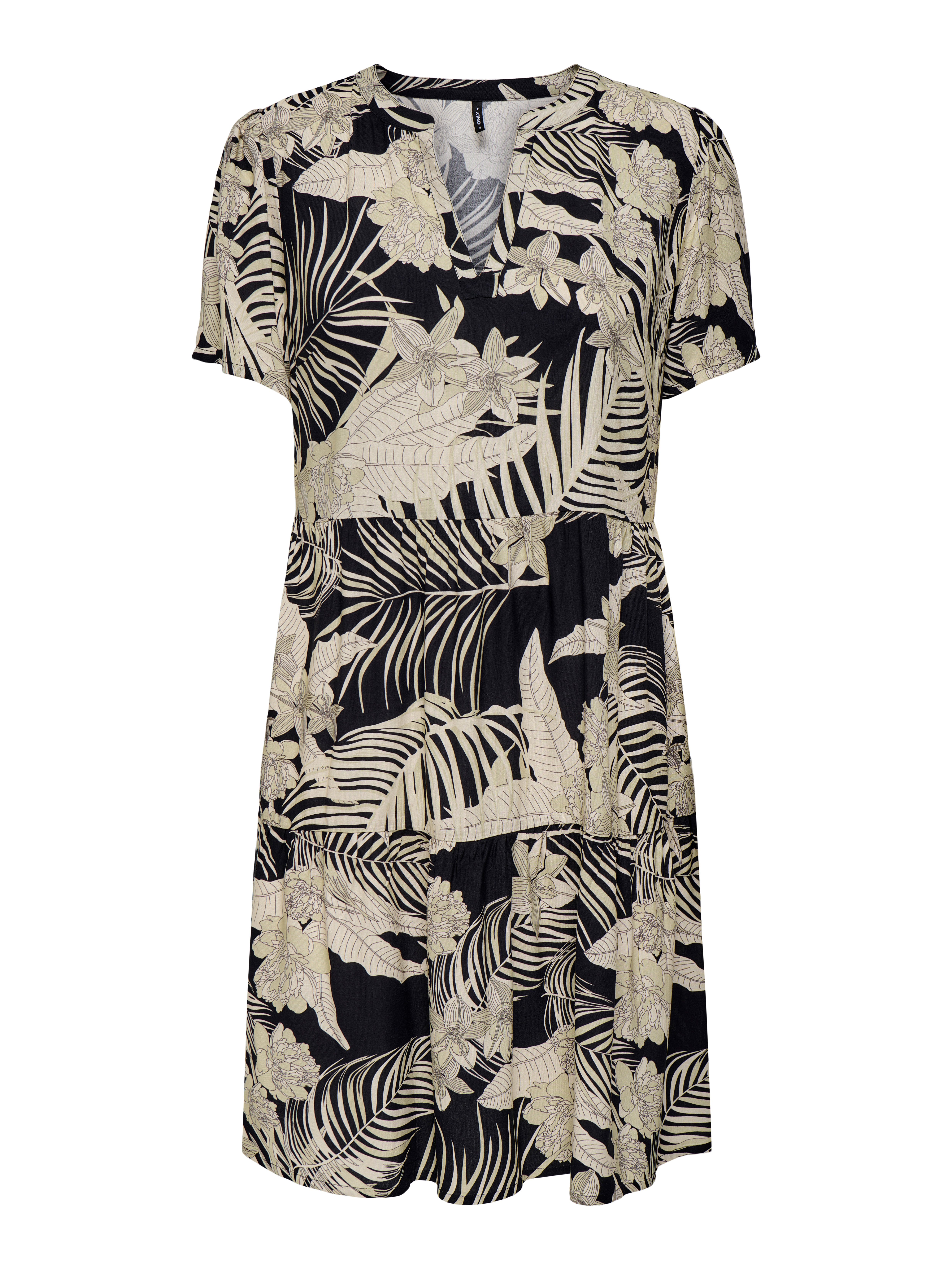 ONLY CARMAKOMA Mini-jurk CARZALLY LIFE S/S THEA TUNIC DRESS NOOS