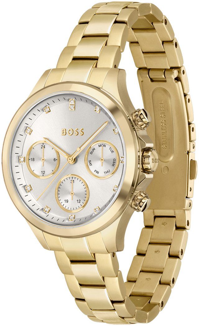 Boss Multifunctioneel horloge HERA Quartz horloge, dameshorloge, armbanduhr, datum, roestvrijstalen band
