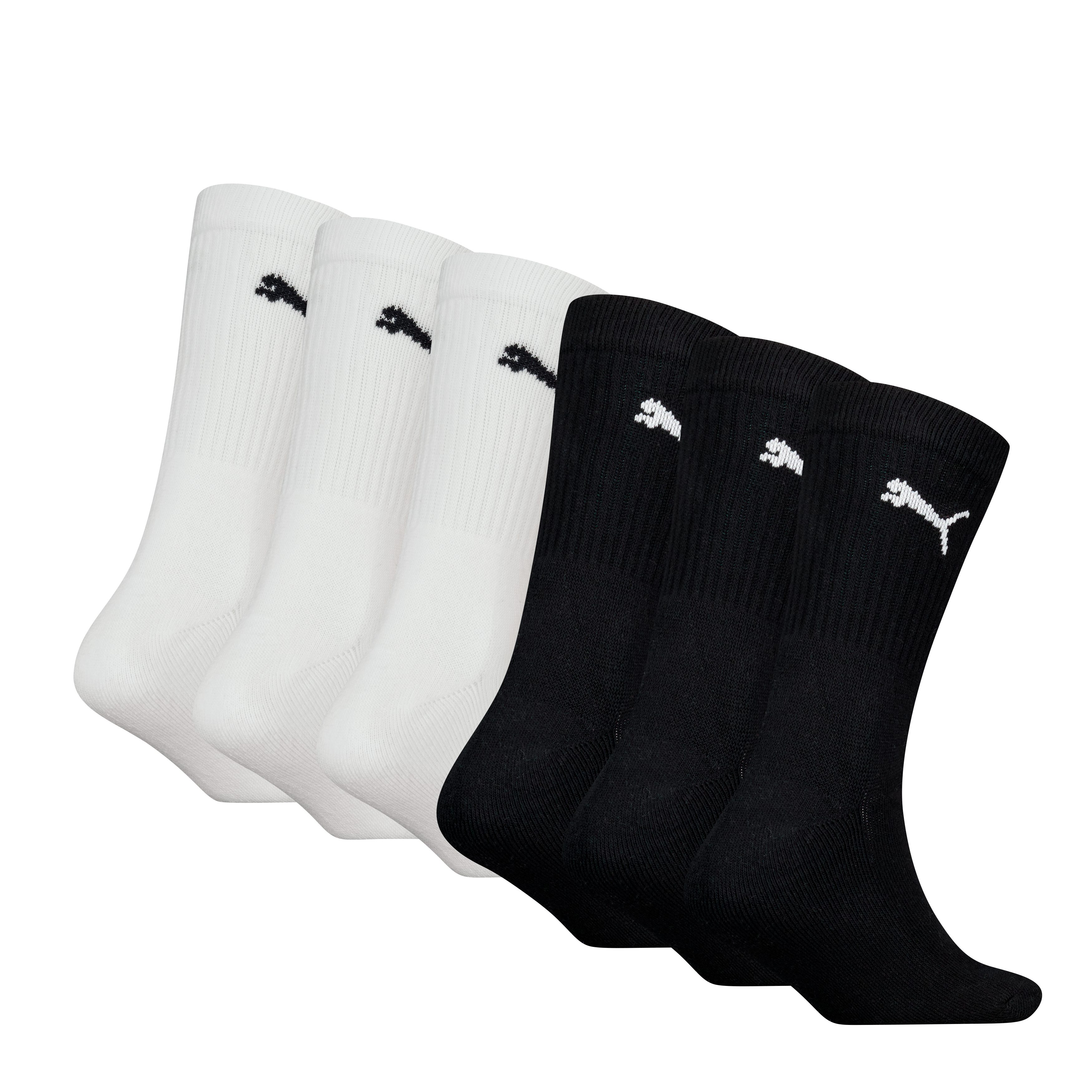 PUMA Sokken PUMA JUNIOR CREW SOCK 6P ECOM gepolsterde zool voor extra comfort (6 paar, 6 paar)