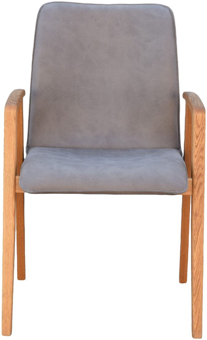 Home affaire Stoel met armleuningen Loreen eetkamerstoel, beklede stoel, designstoel met massief frame, hoogwaardig afgewerkt, armleuningen, stijlvol, comfortabel (set, 2 stuks)