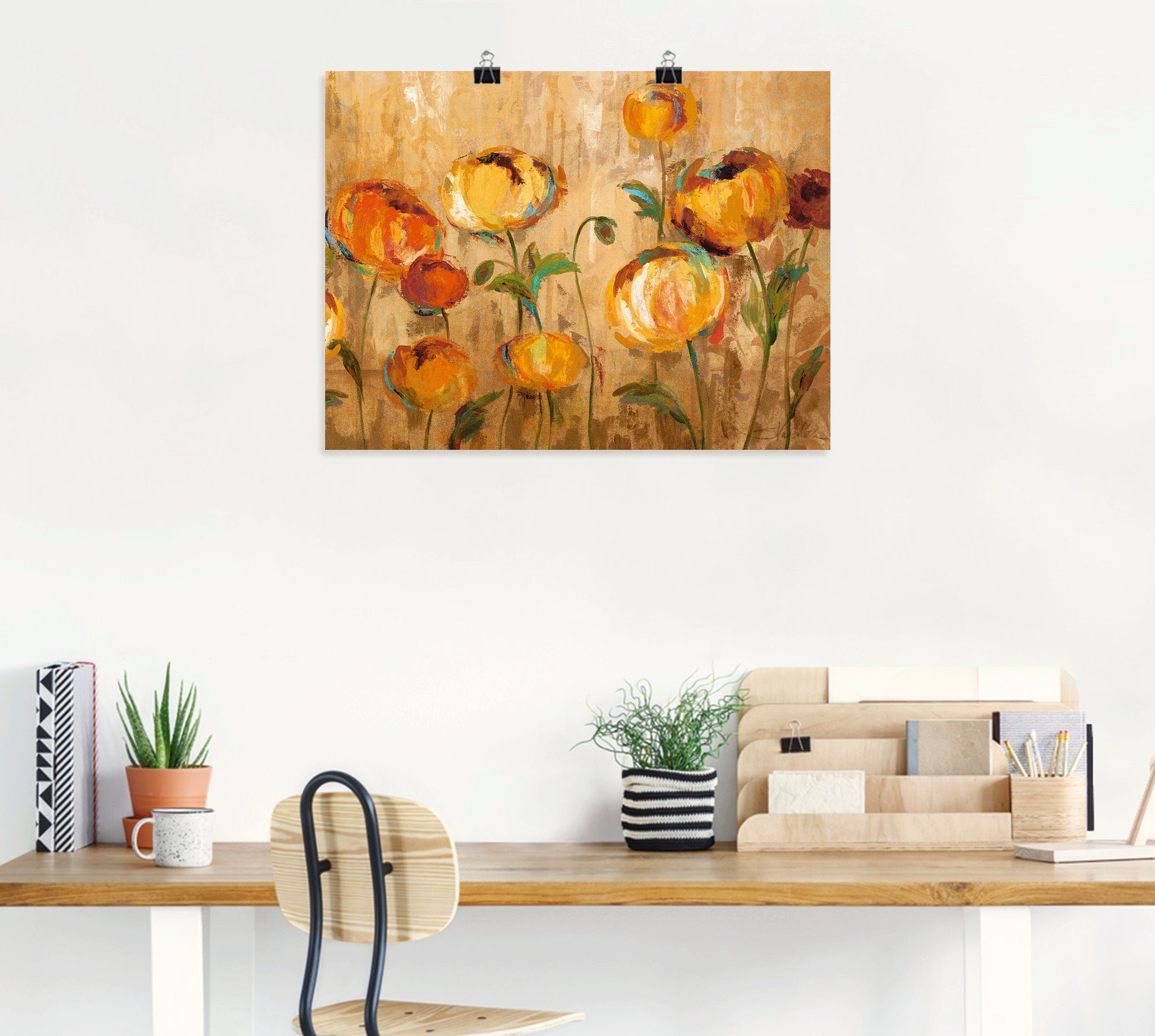 Artland Artprint Blije ranonkel als artprint op linnen, poster in verschillende formaten maten