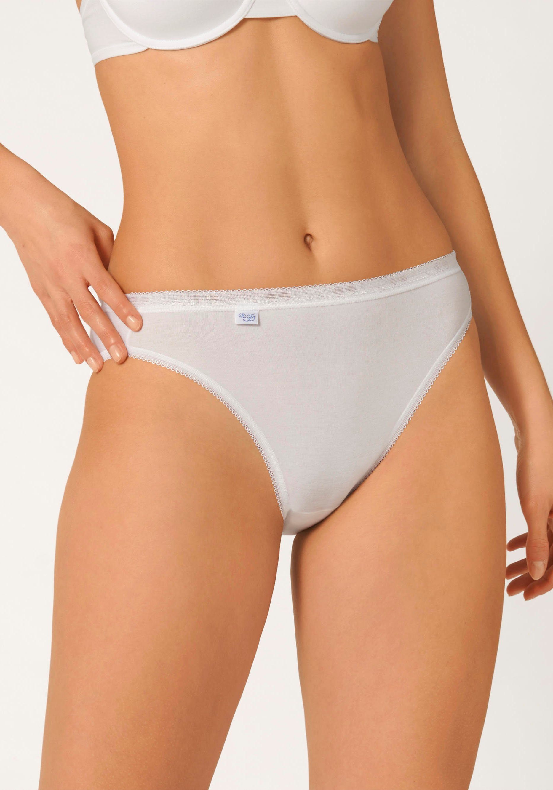 Sloggi Tai slip Basic+ Tai 4P perfecte pasvorm, elastische katoenstof (4 stuks, Set van 4)