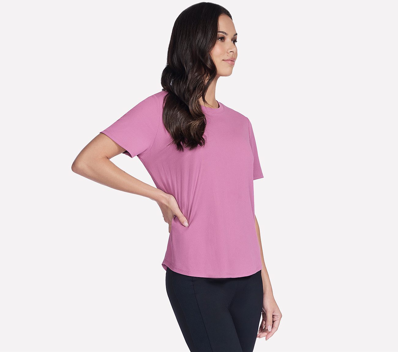 Skechers Functioneel shirt GOWALK LUXE RIB TEE (1-delig)