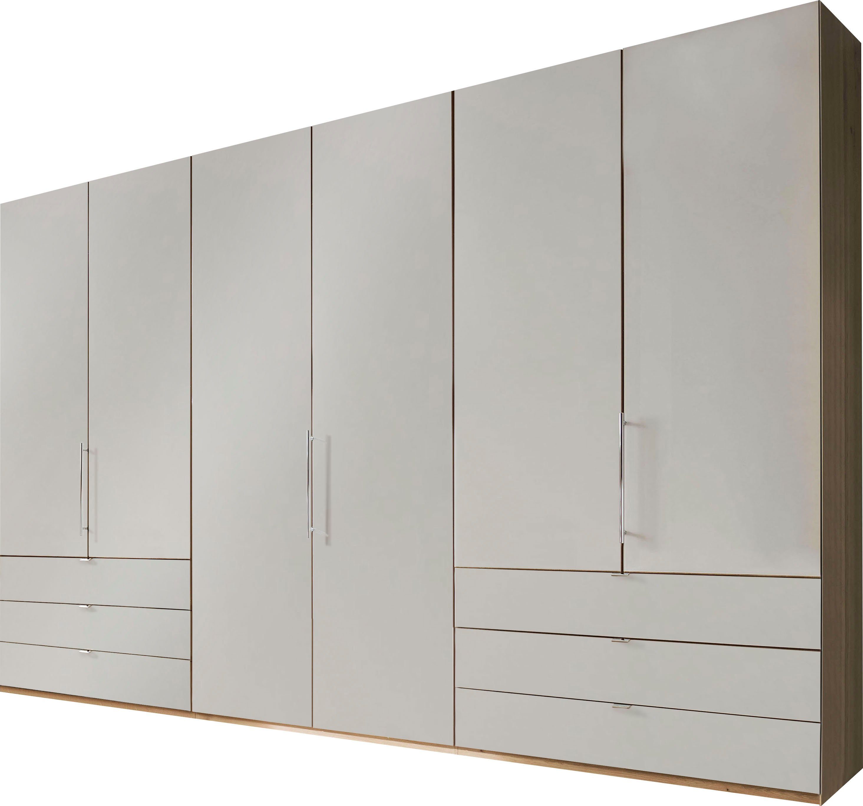 WIEMANN Vouwdeurkast Loft, in stijlvolle uitstraling, gemaakt in Duitsland robuuste glazen fronten, nauwelijks hoorbare deuren, met panorama-opening