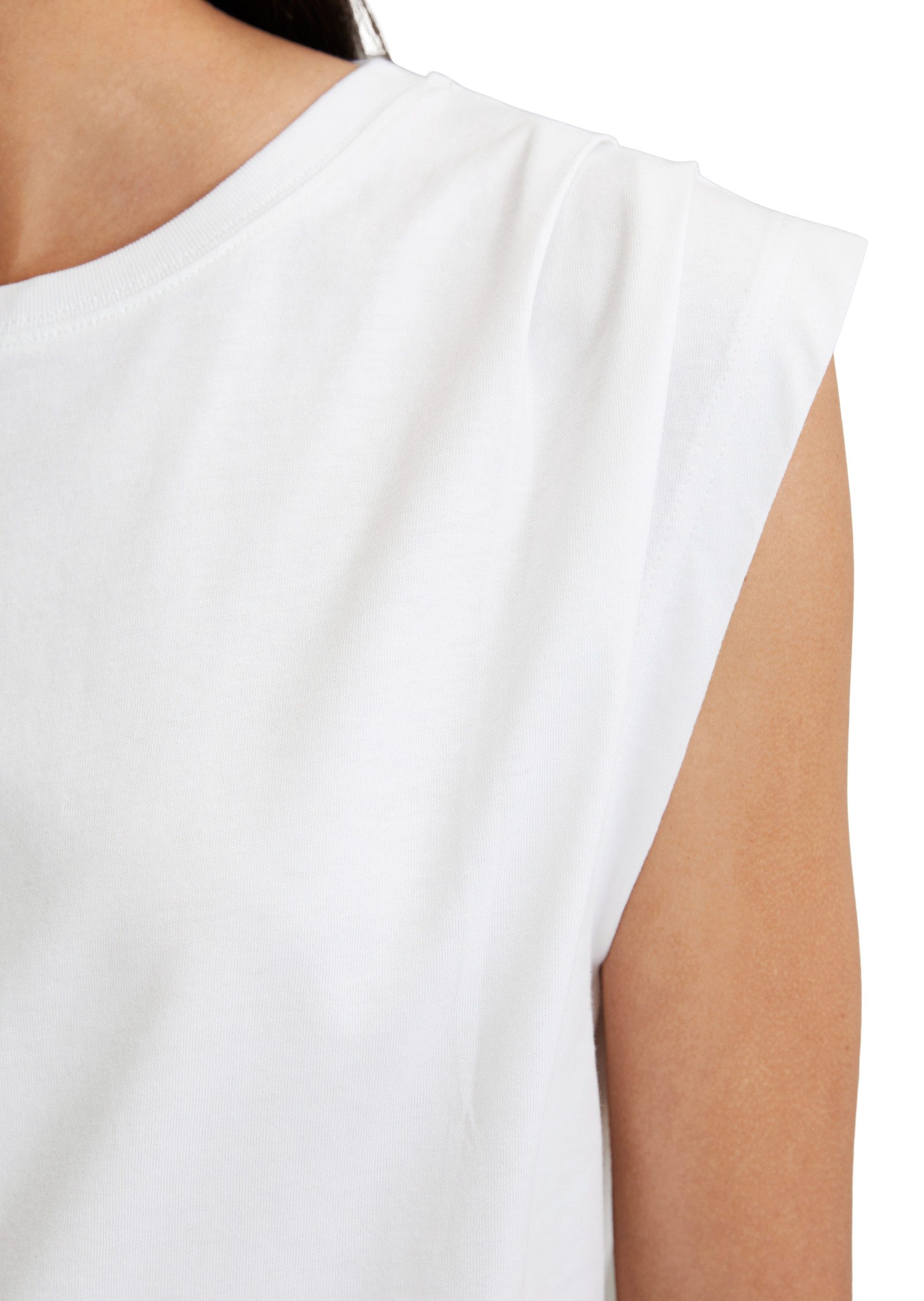 Marc O'Polo DENIM T-shirt relaxed, schouderpartij in plooien gelegd