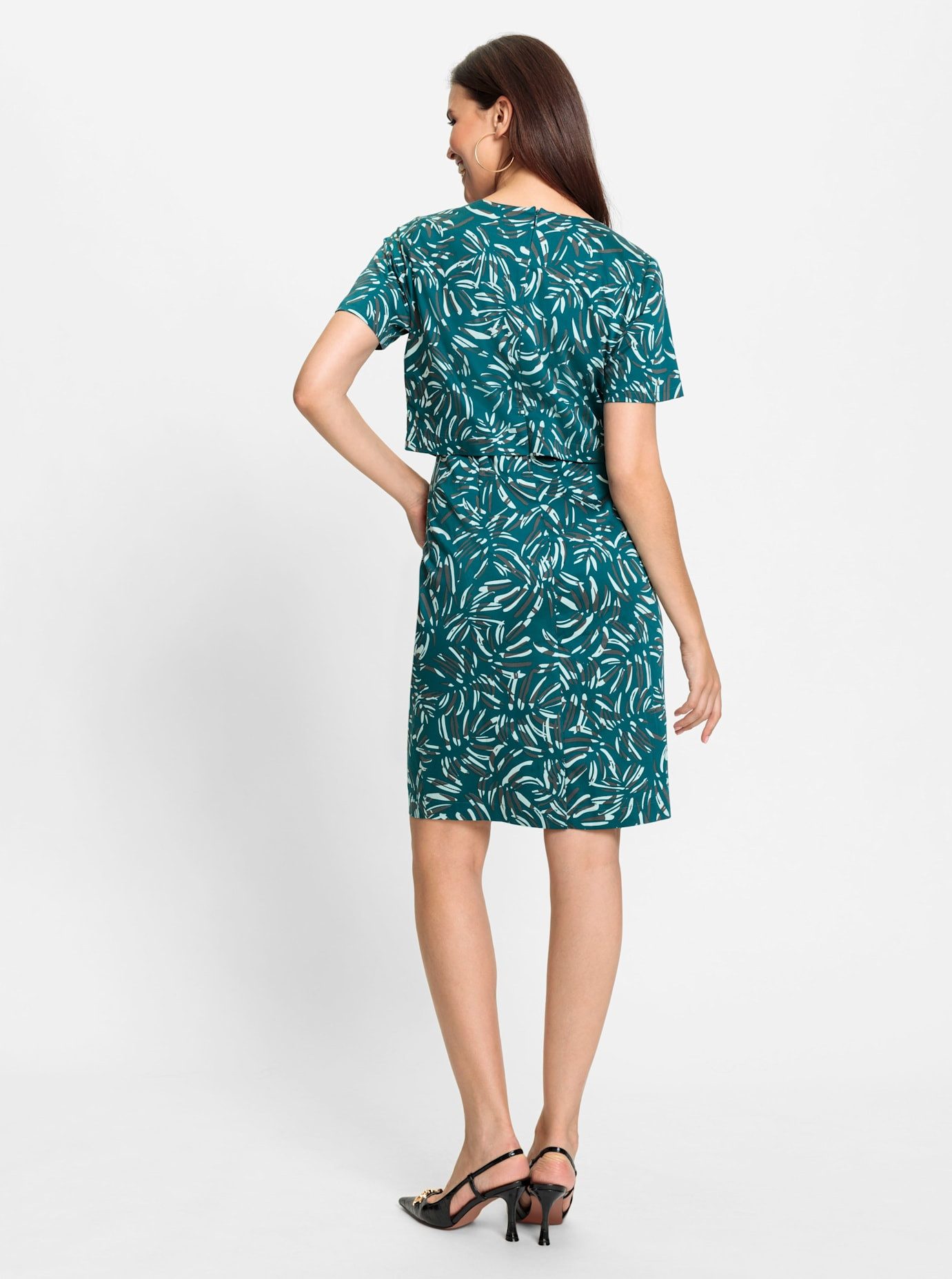 Lady Gedessineerde jurk
