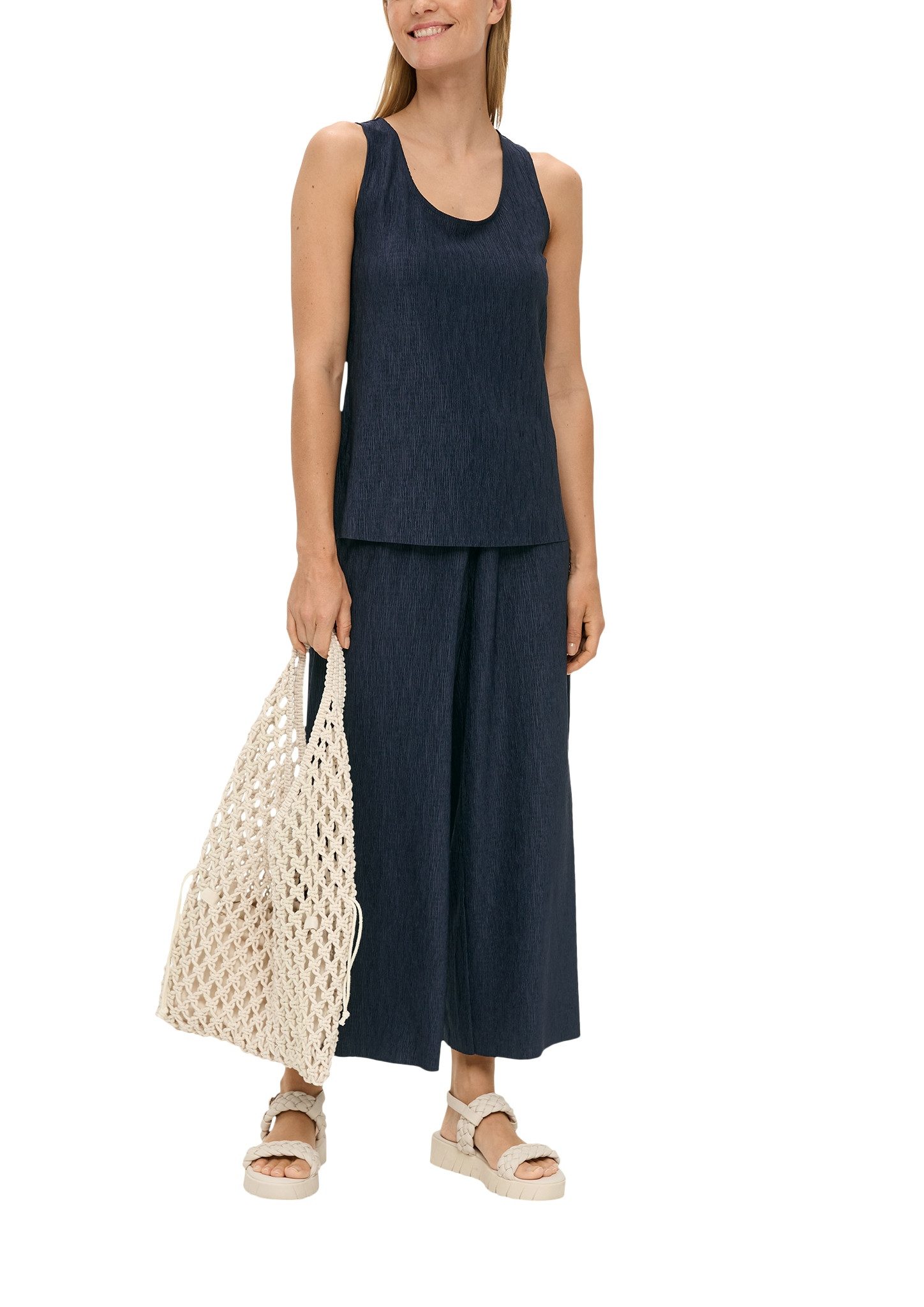 s.Oliver Shirttop met open zoom